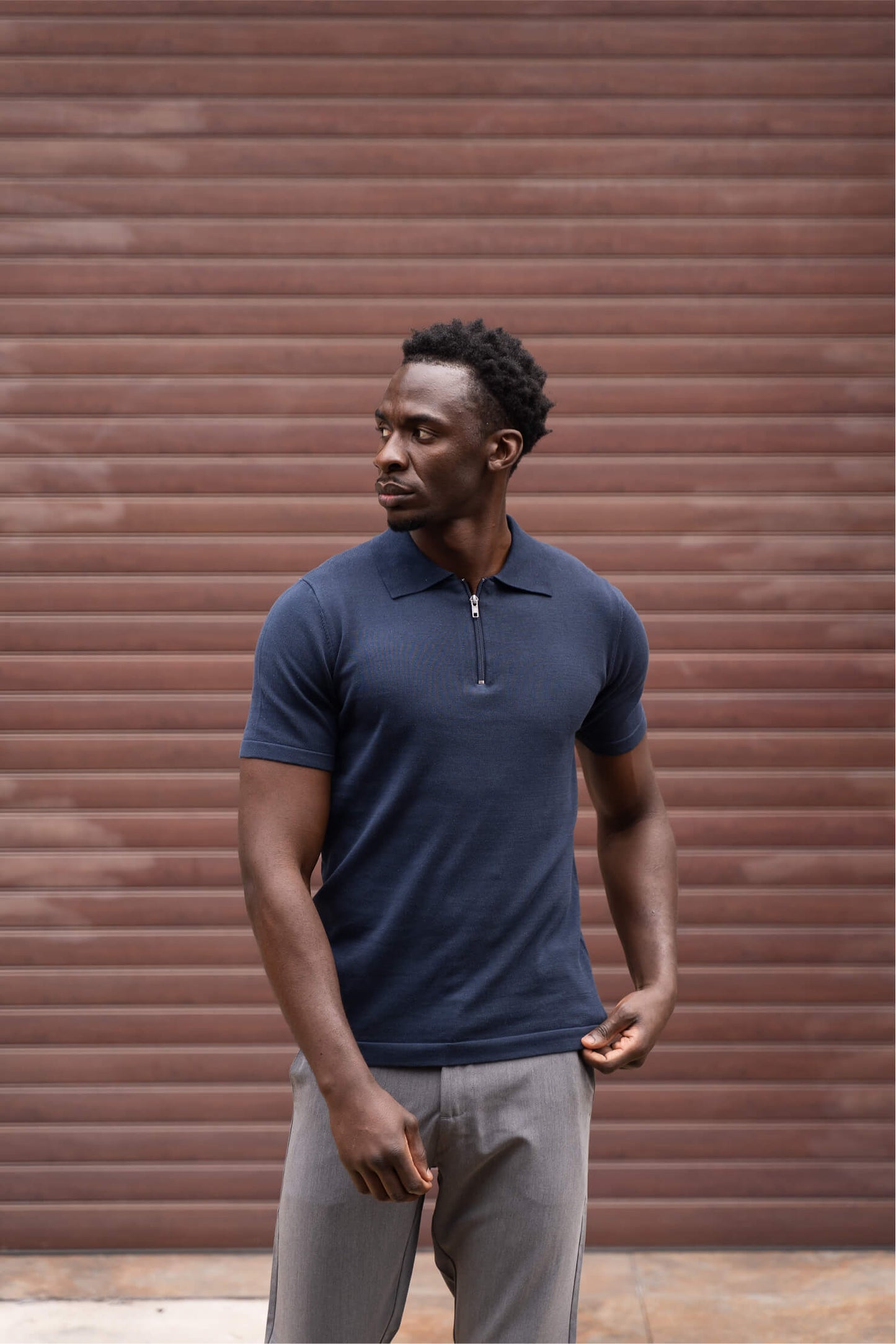 Polo Zipper Navy
