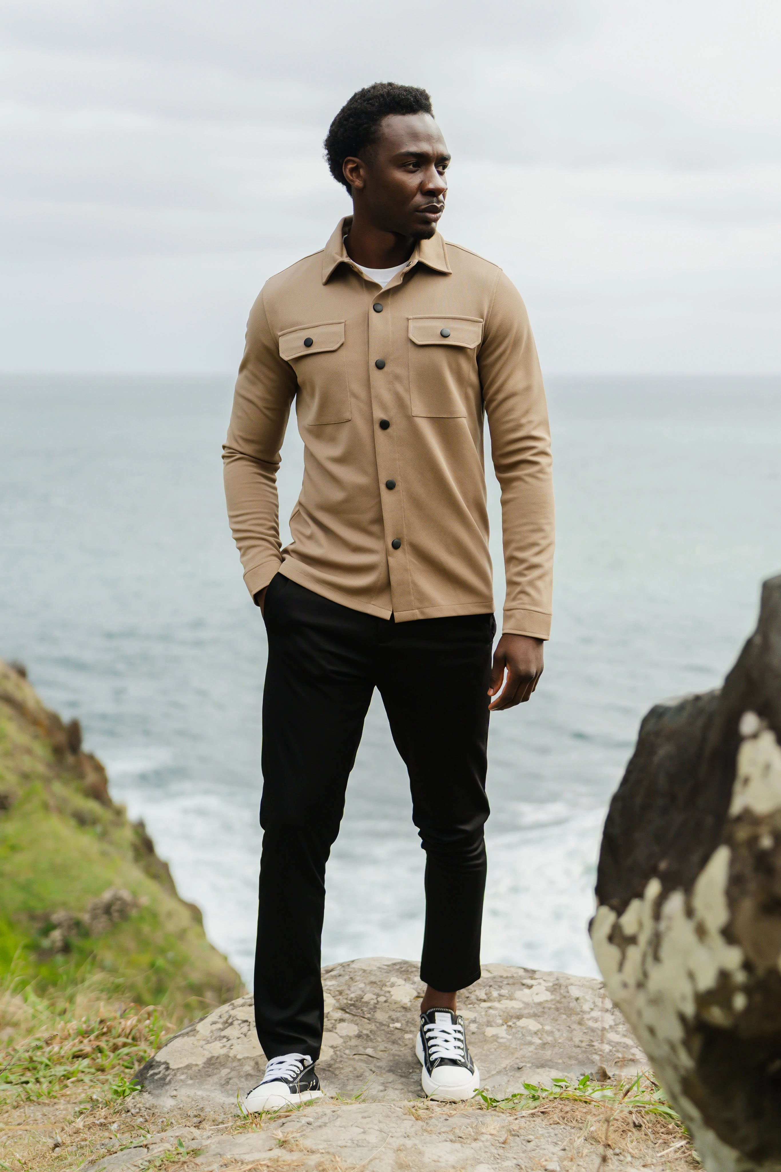 Aspect Overshirt Taupe