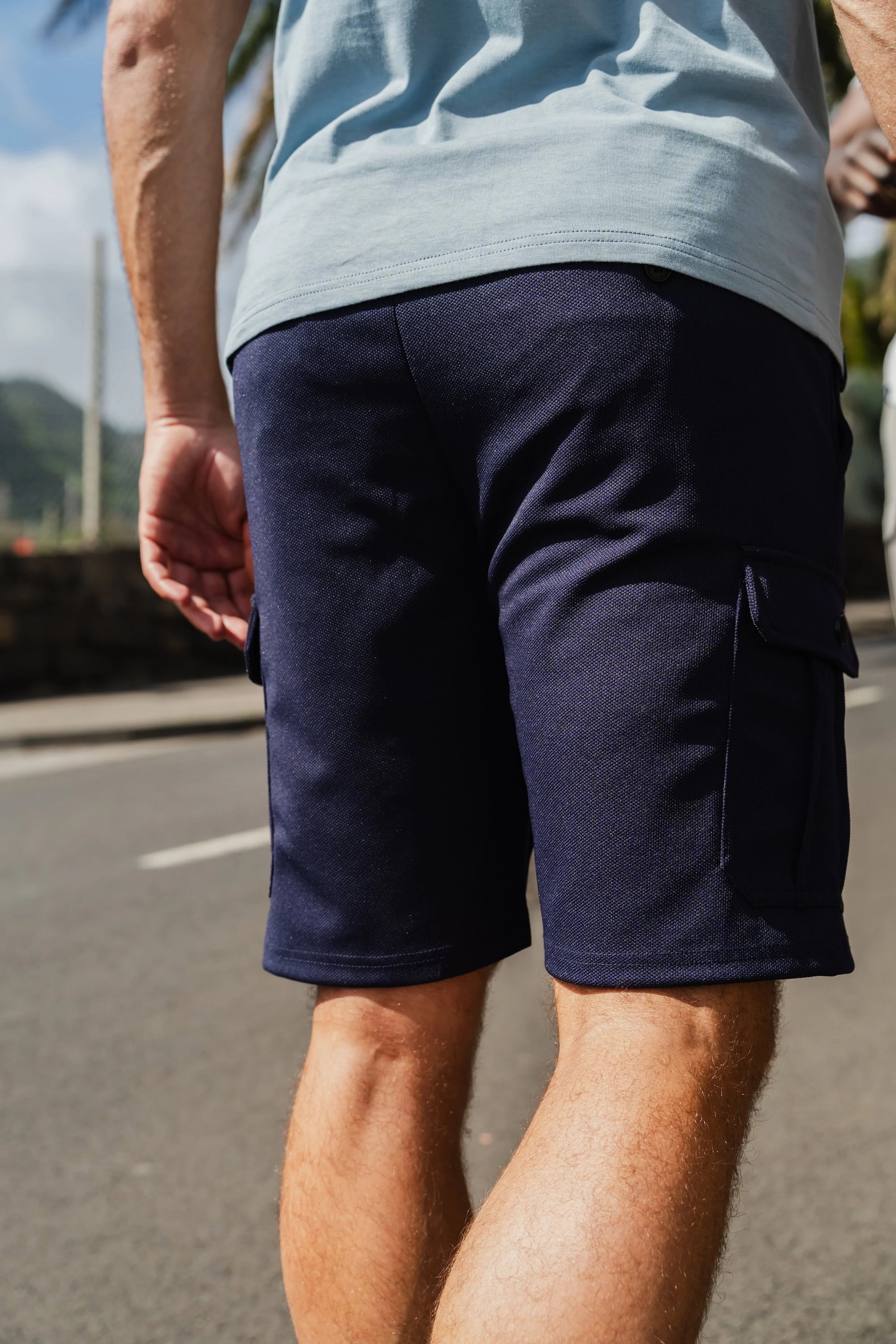 Base Cargo Short Navy