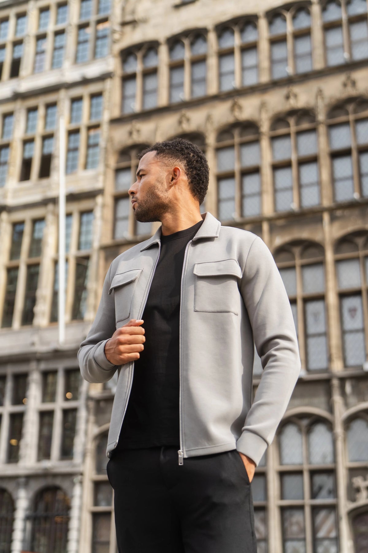 Craft Zipper Overshirt Grey