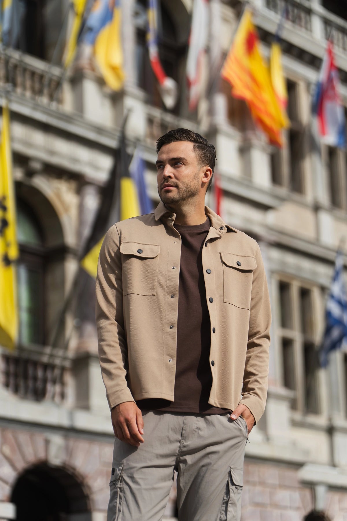 Aspect Overshirt Taupe