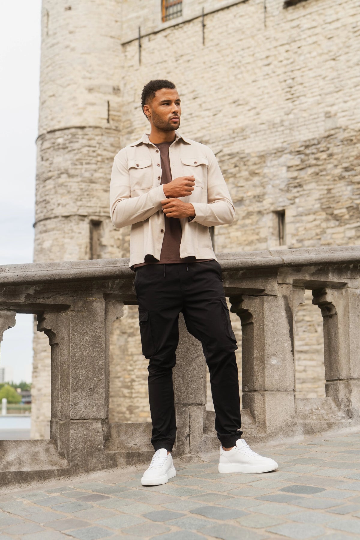 Twist Overshirt Light Beige