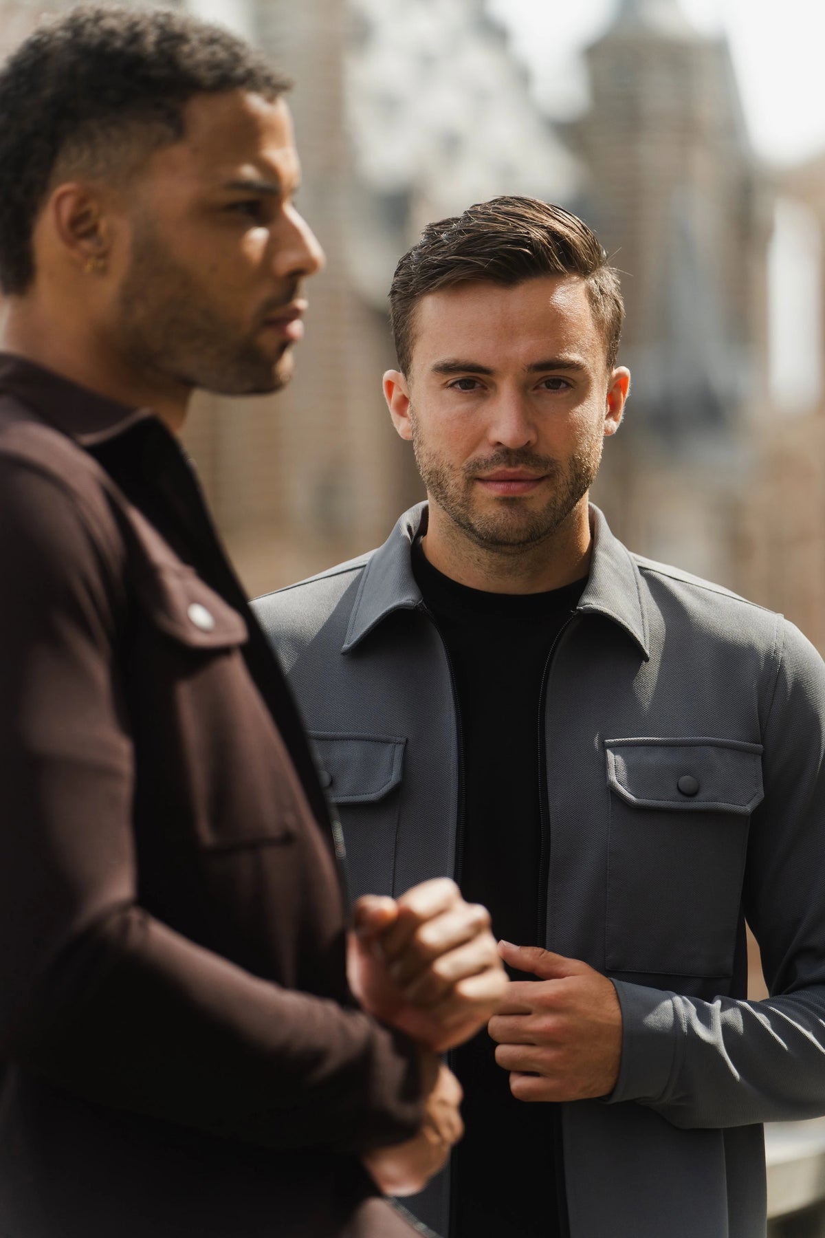 Shift Zipper Overshirt Antraciet