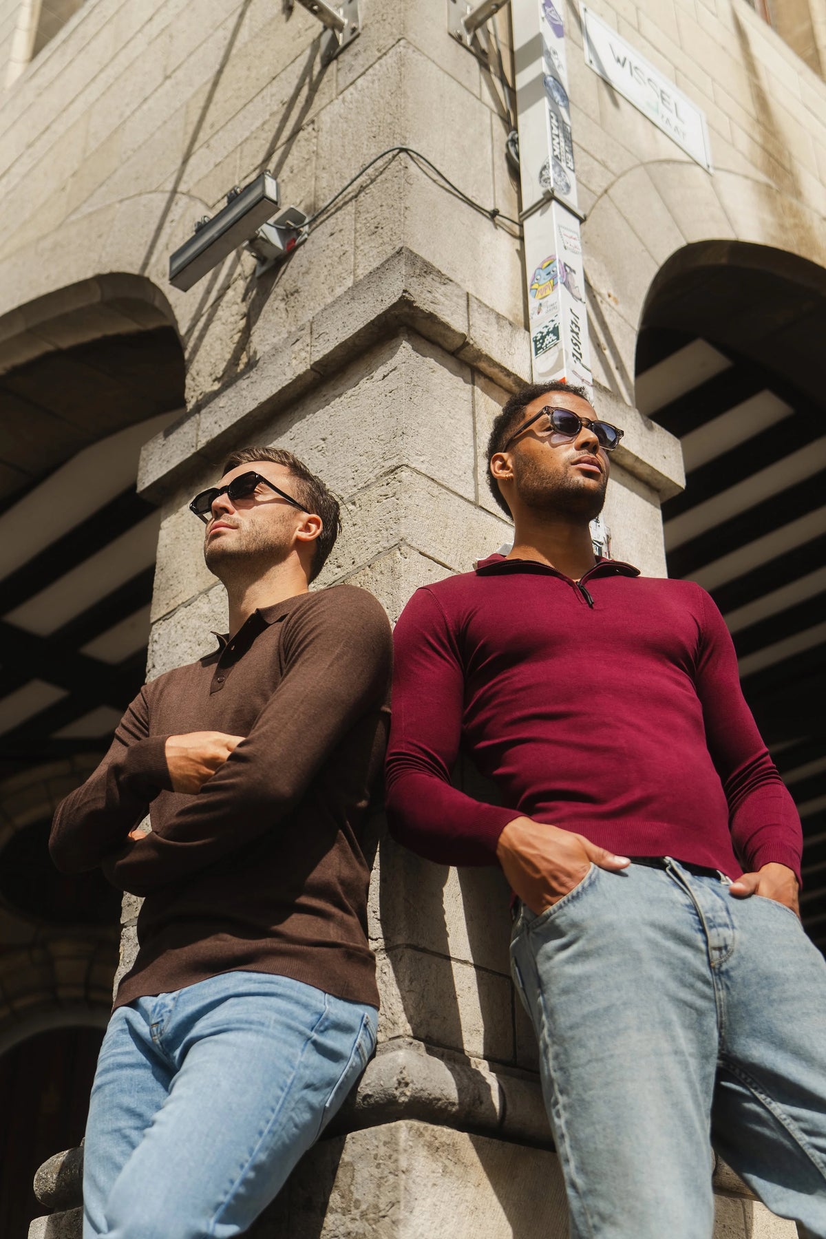 Long Sleeve Polo Ralf Dark Brown