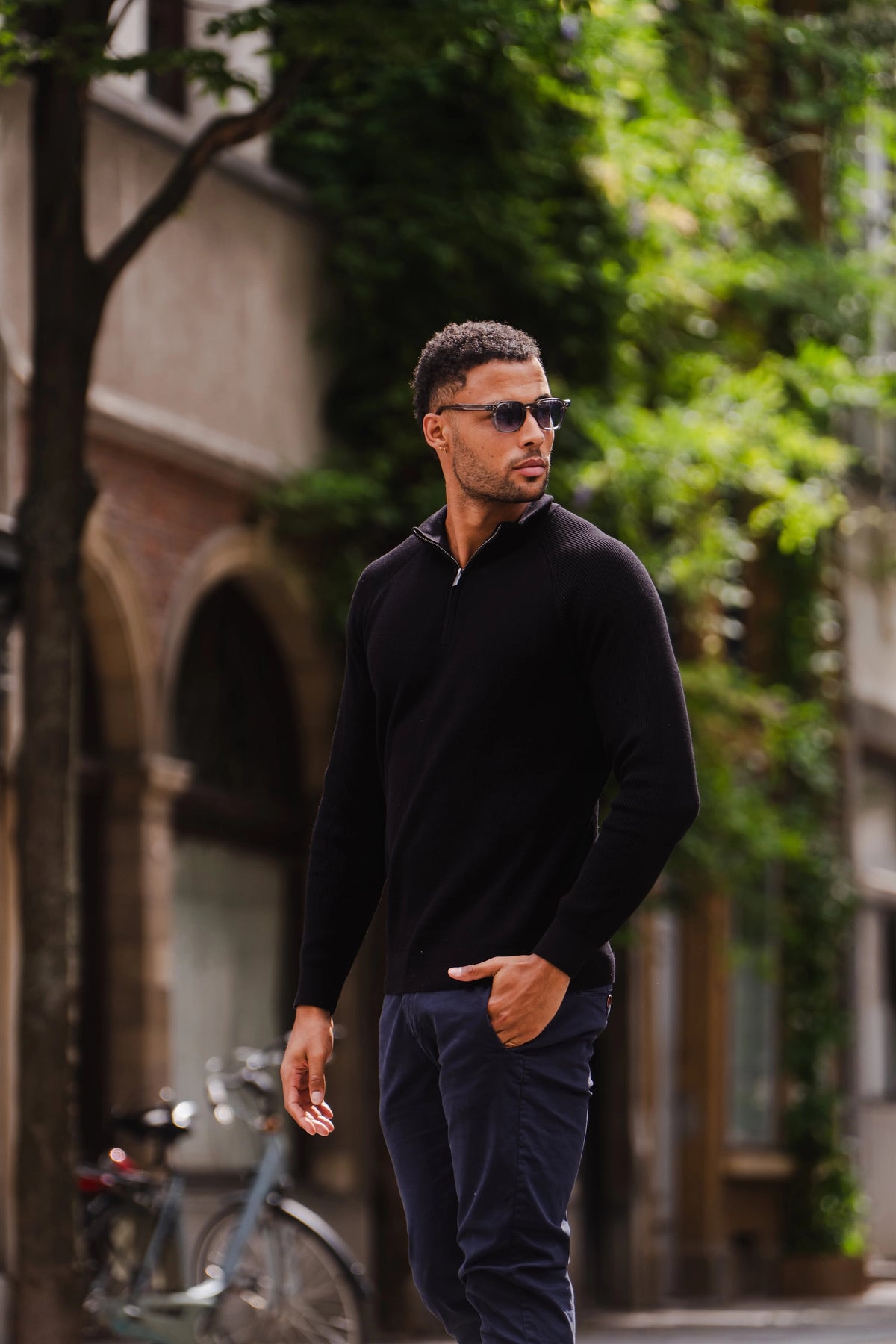 Vantage Zipper Pullover Black