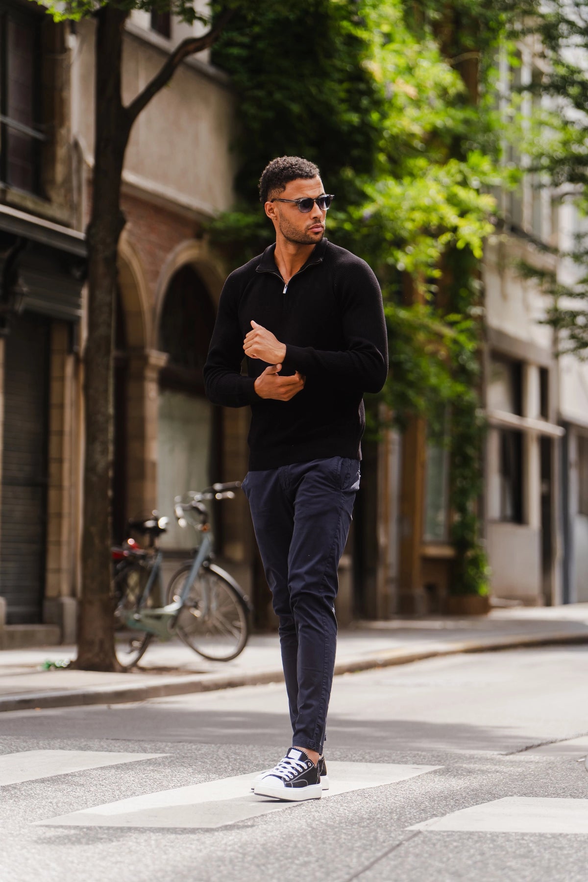 Vantage Zipper Pullover Black