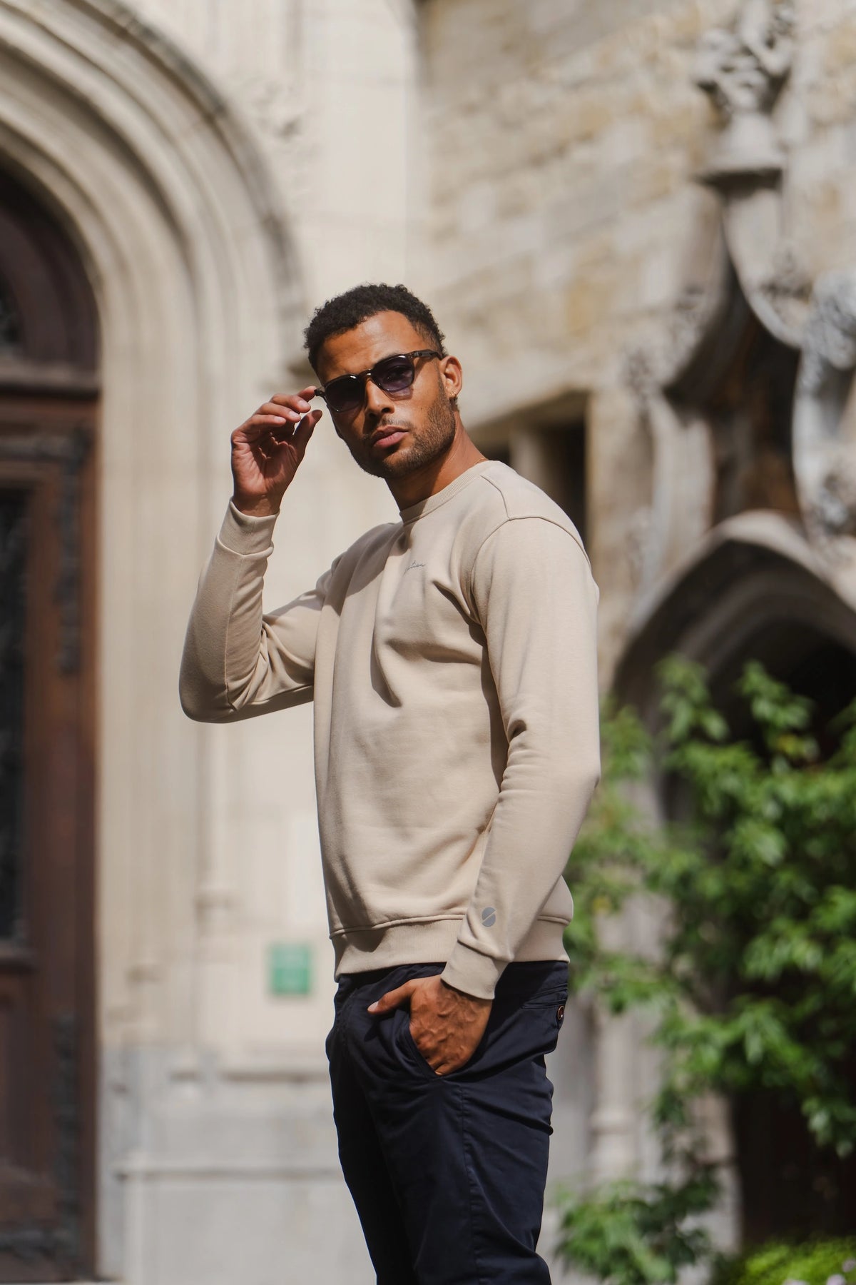 Essential Crewneck Sweater Beige