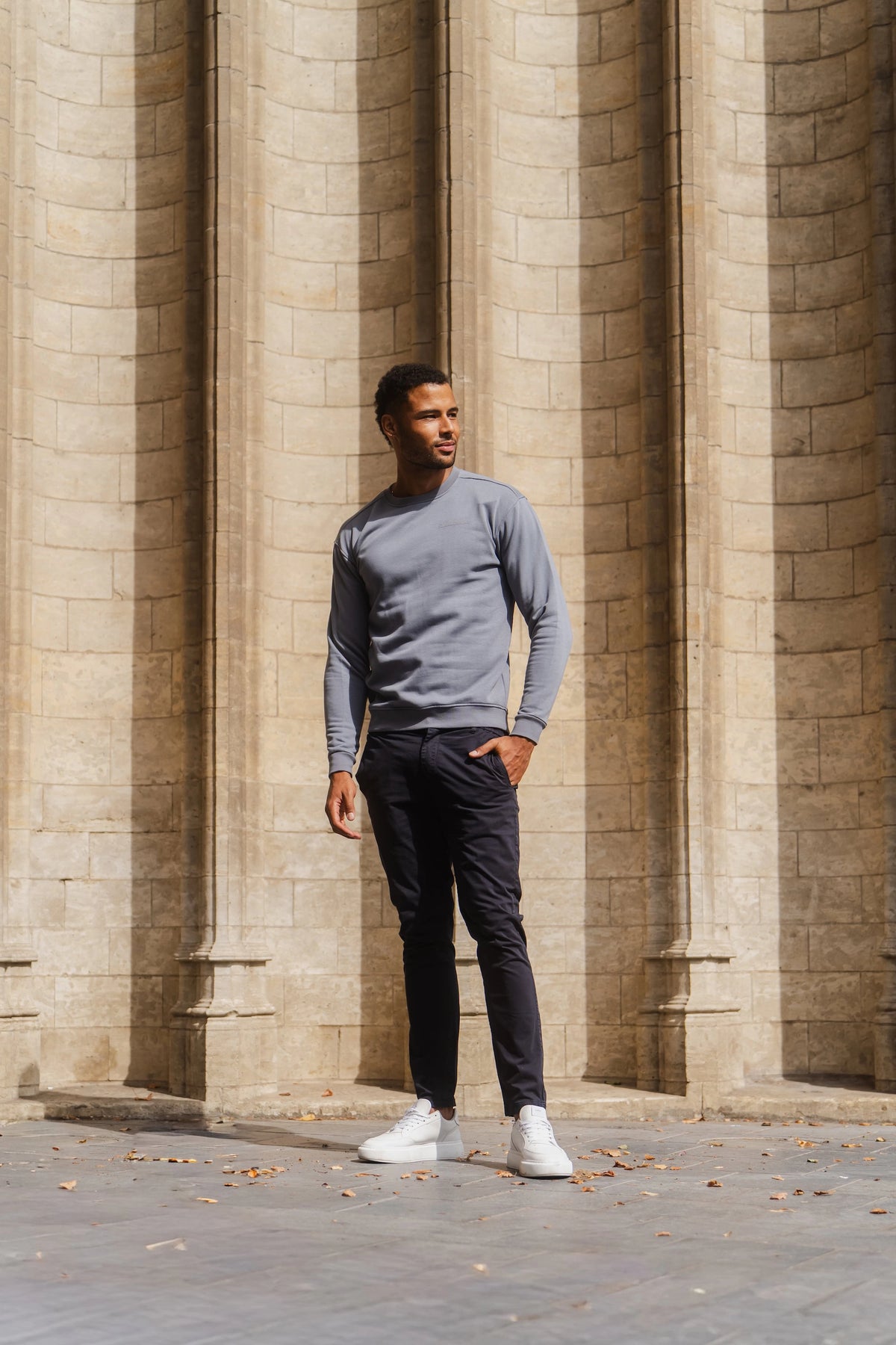 Essential Crewneck Sweater Raf Blue