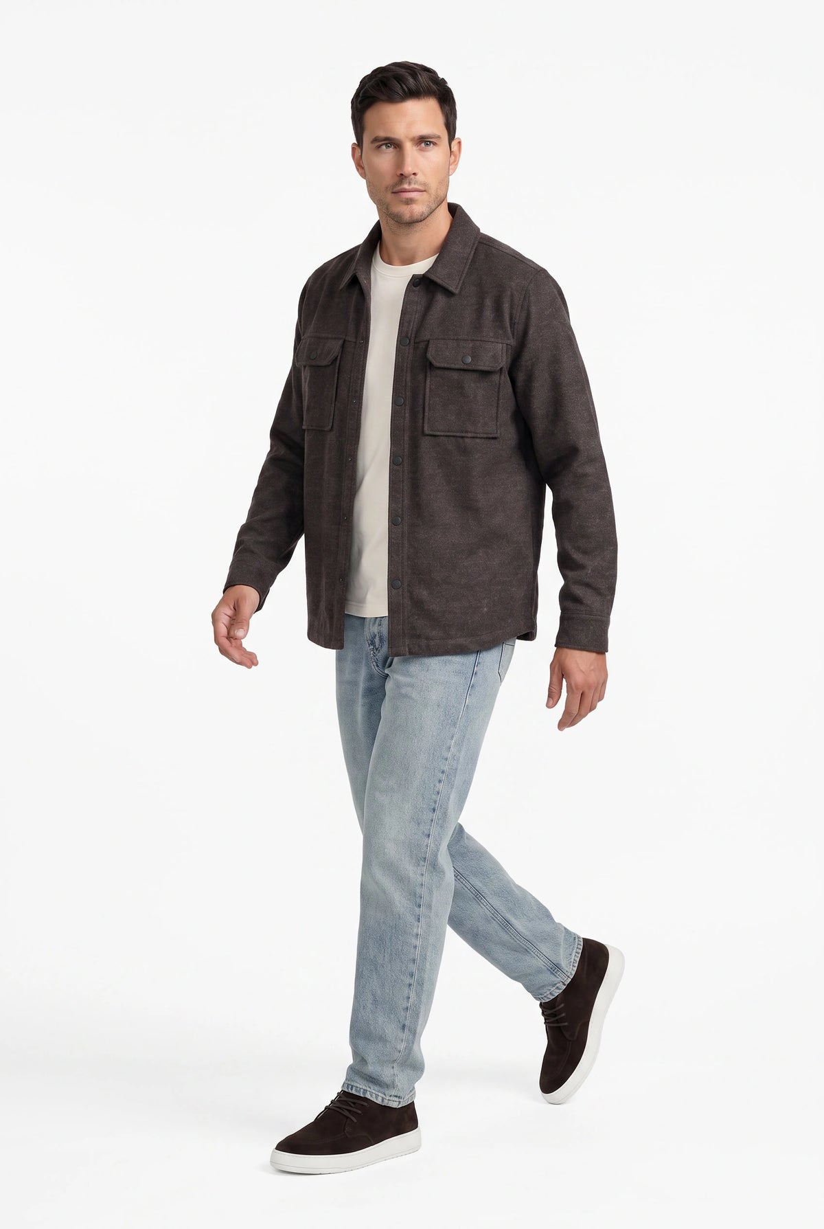 Diablo Overshirt Dark Brown