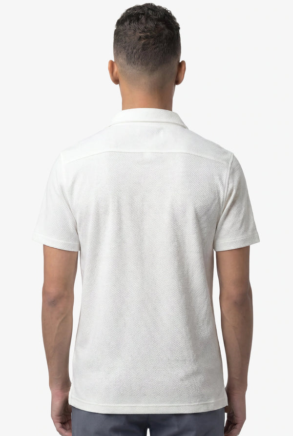 Elite Jacquard Shirt White