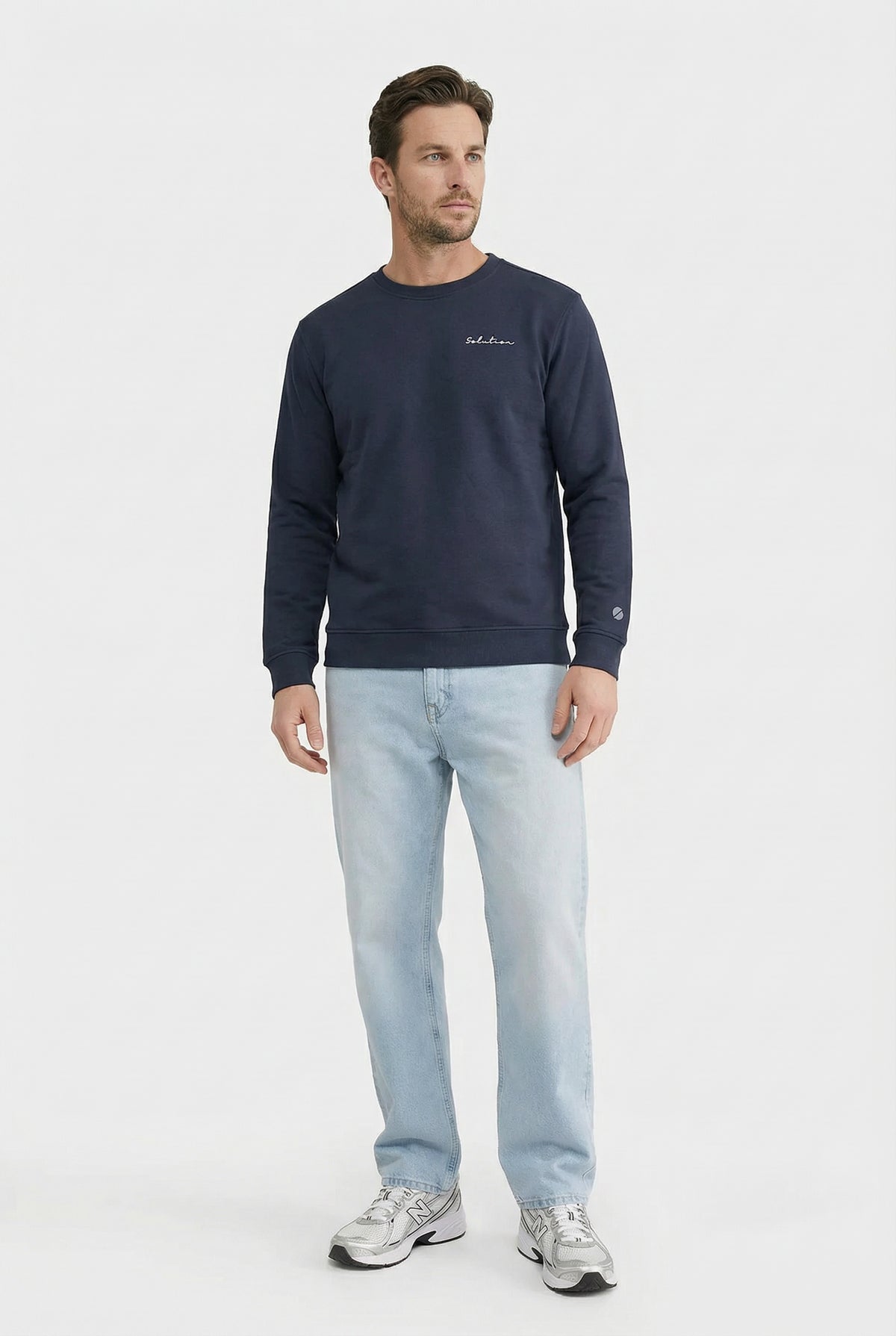 Essential Crewneck Sweater Navy