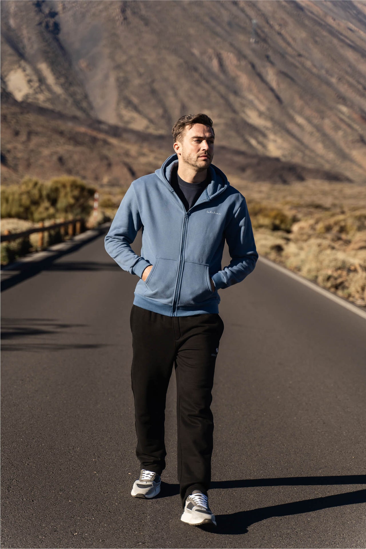Essential Zipper Hoodie Raf Blue