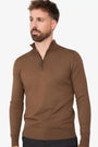 Zipper pullover Simon Mocca