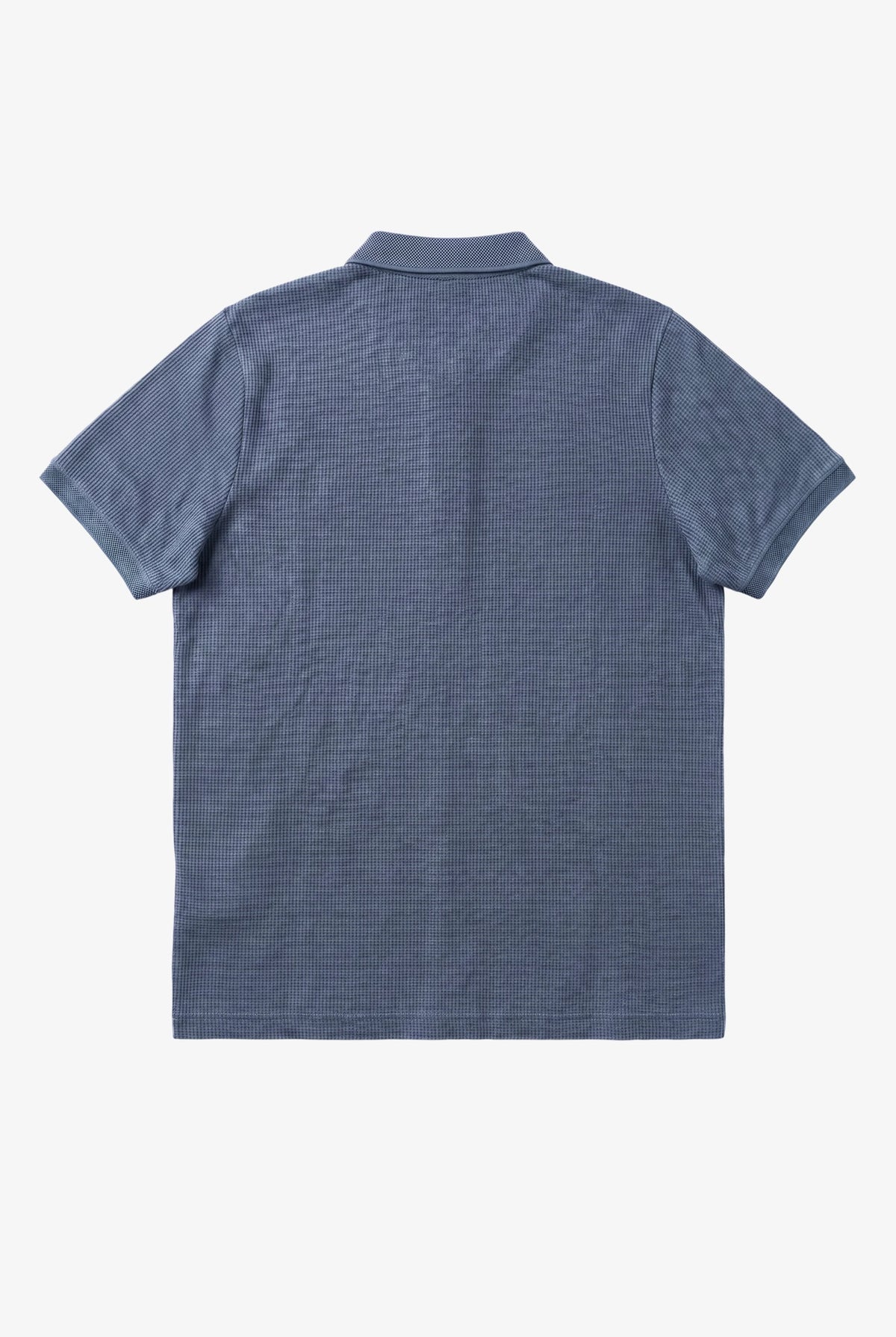Helix Waffle Polo Blue