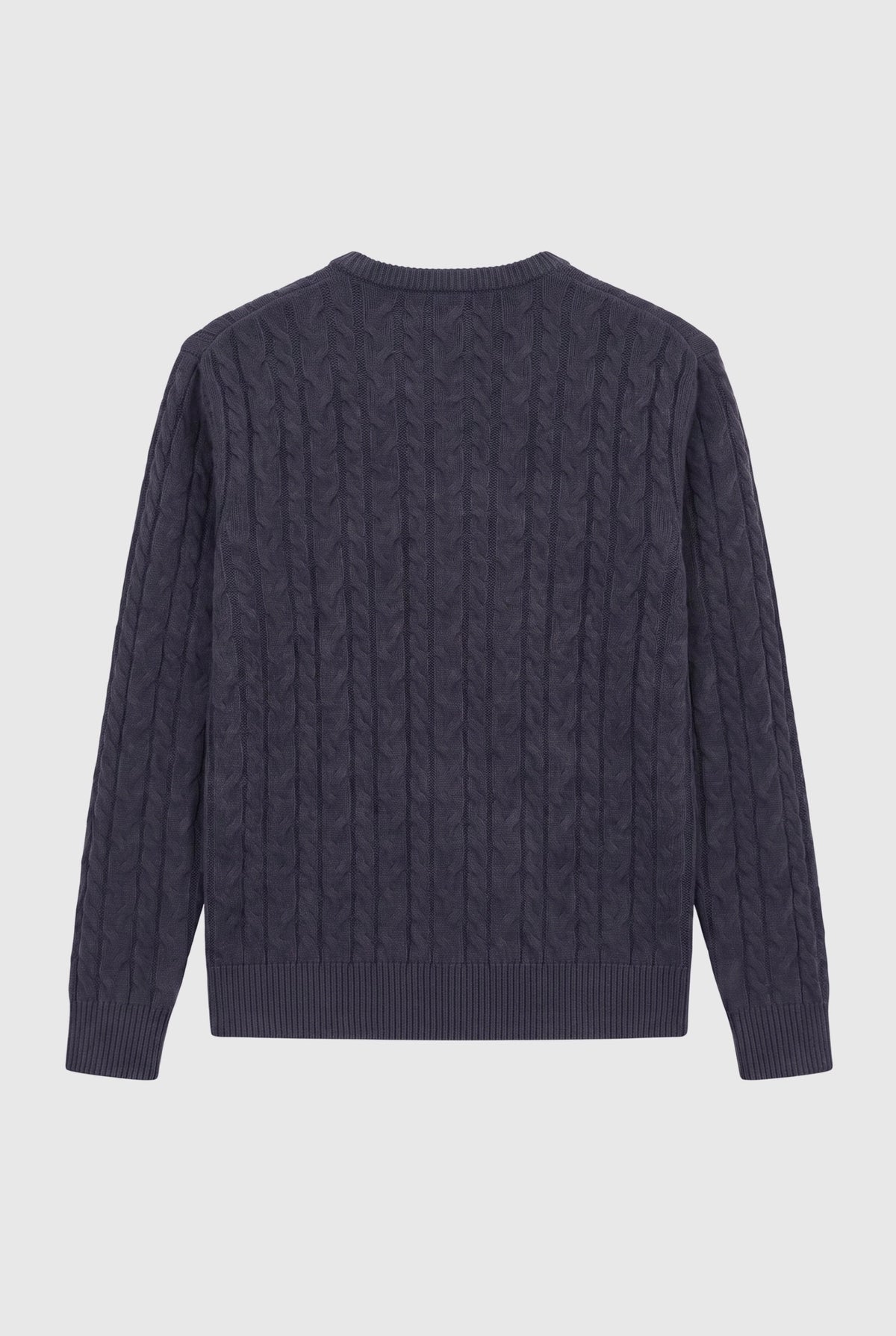 Loom Cable Pullover Navy