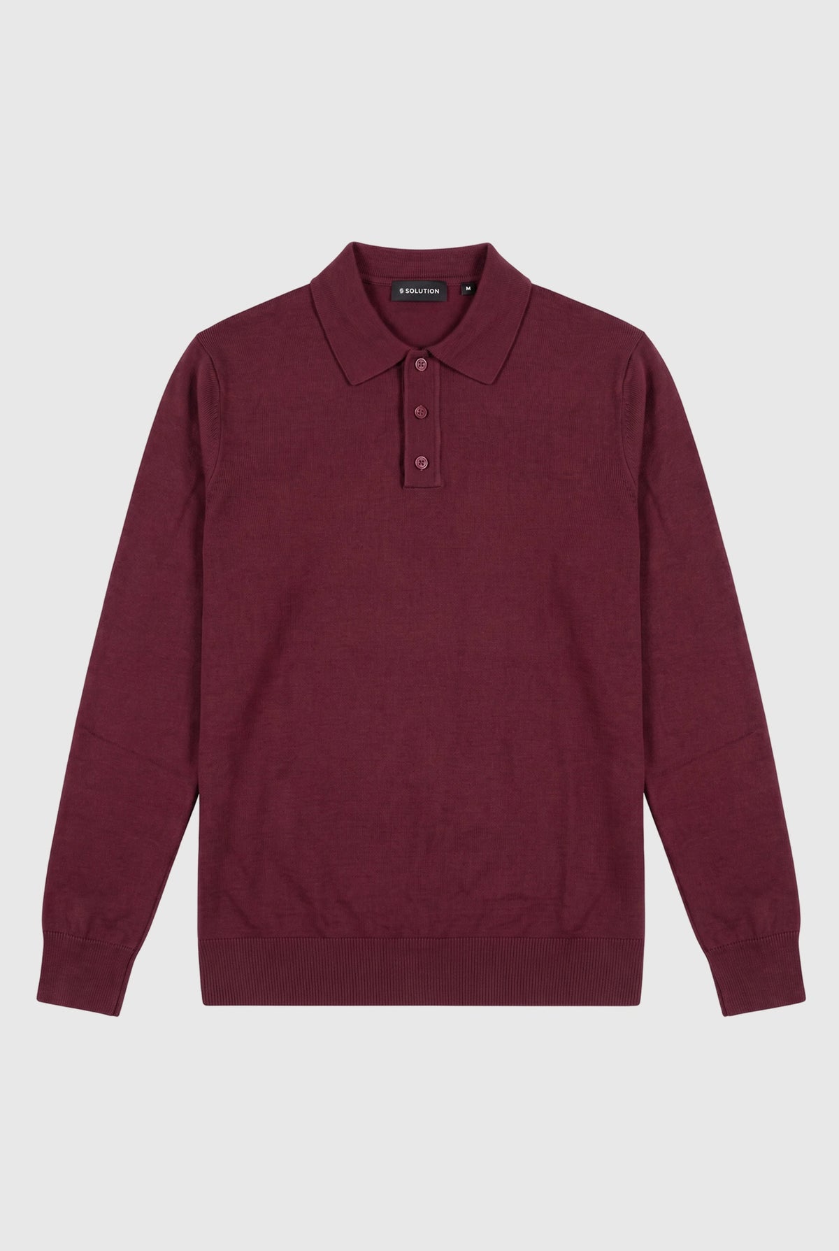 Long Sleeve Polo Ralf Bordeaux