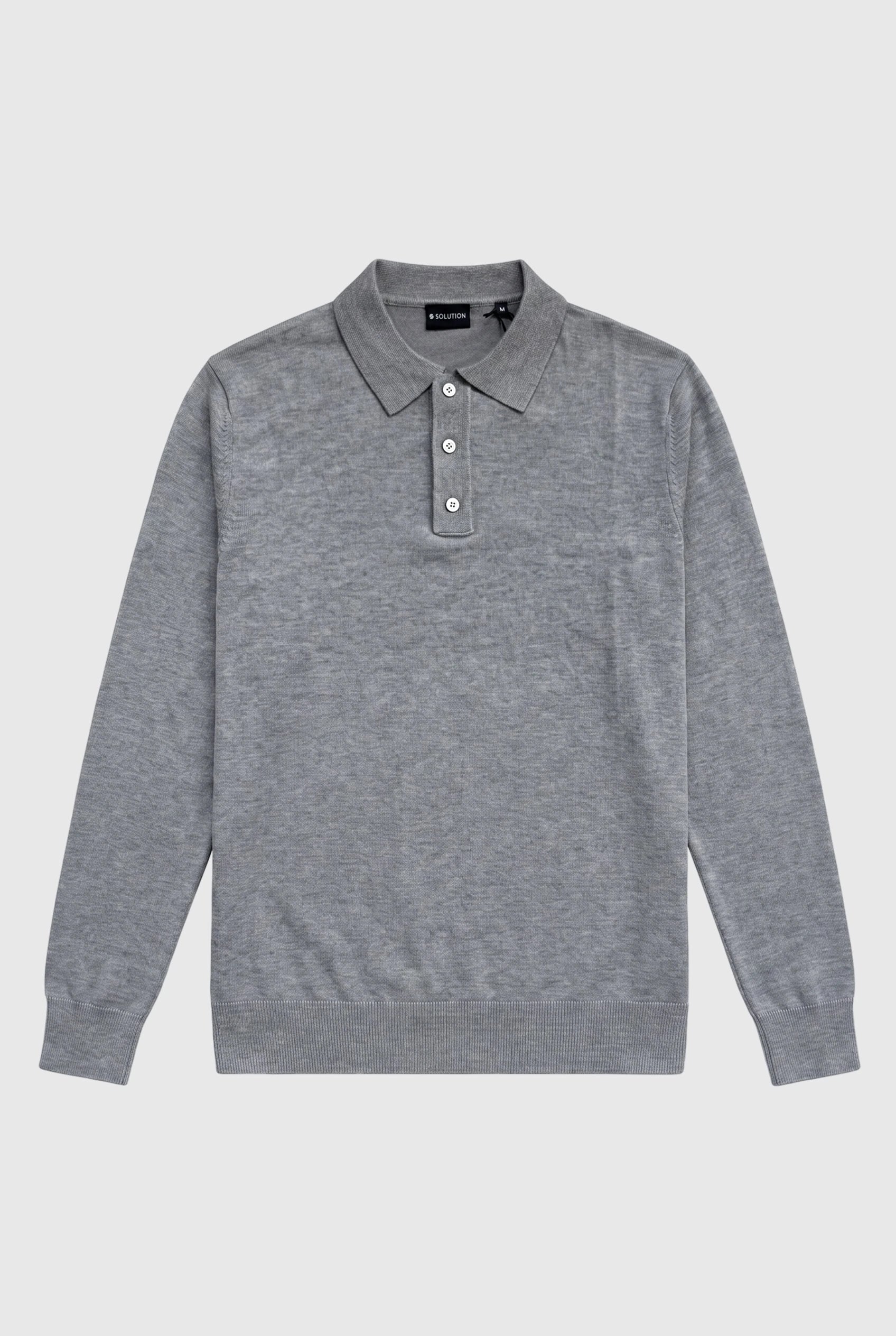 Long Sleeve Polo Ralf Grey
