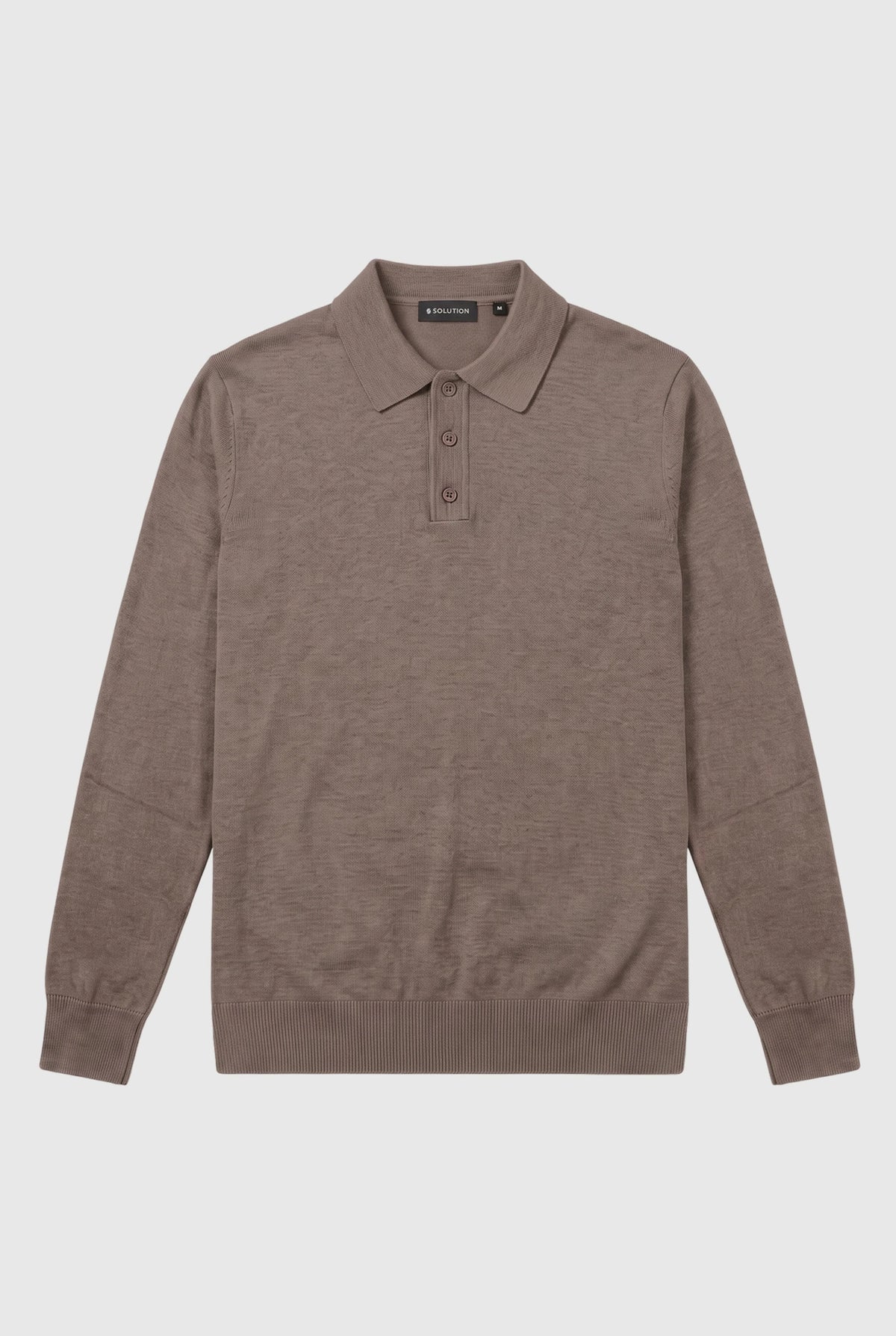 Long Sleeve Polo Ralf Mocca