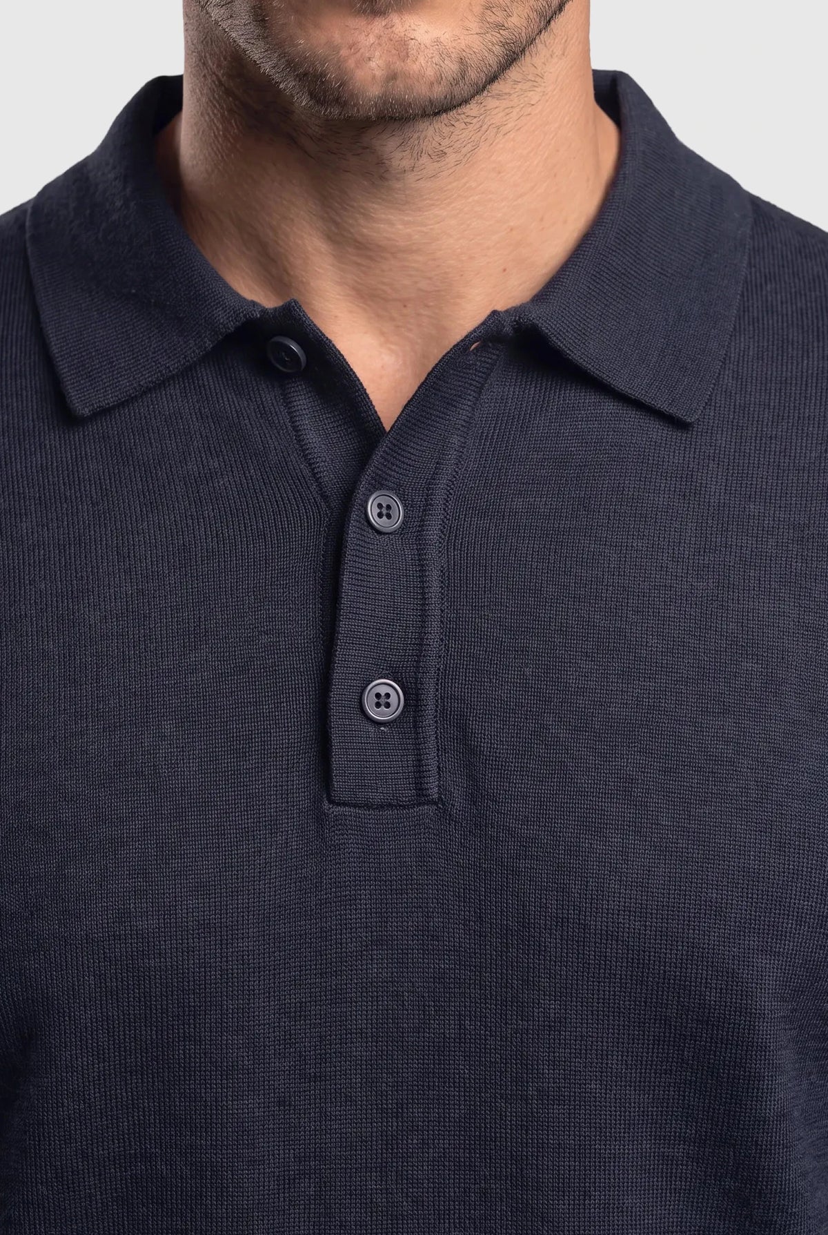 Long Sleeve Polo Ralf Dark Navy