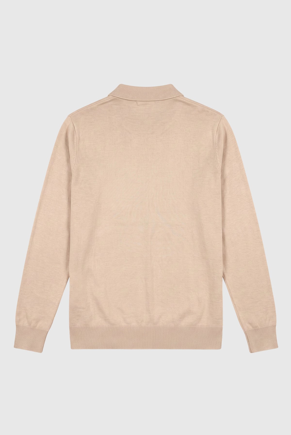 Long sleeve polo Ralf Beige