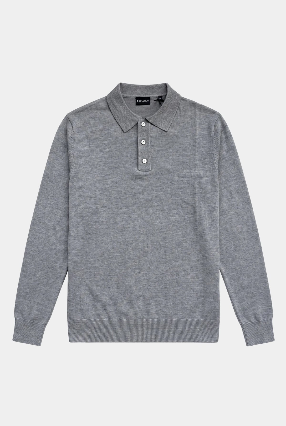 Long Sleeve Polo Ralf Grey
