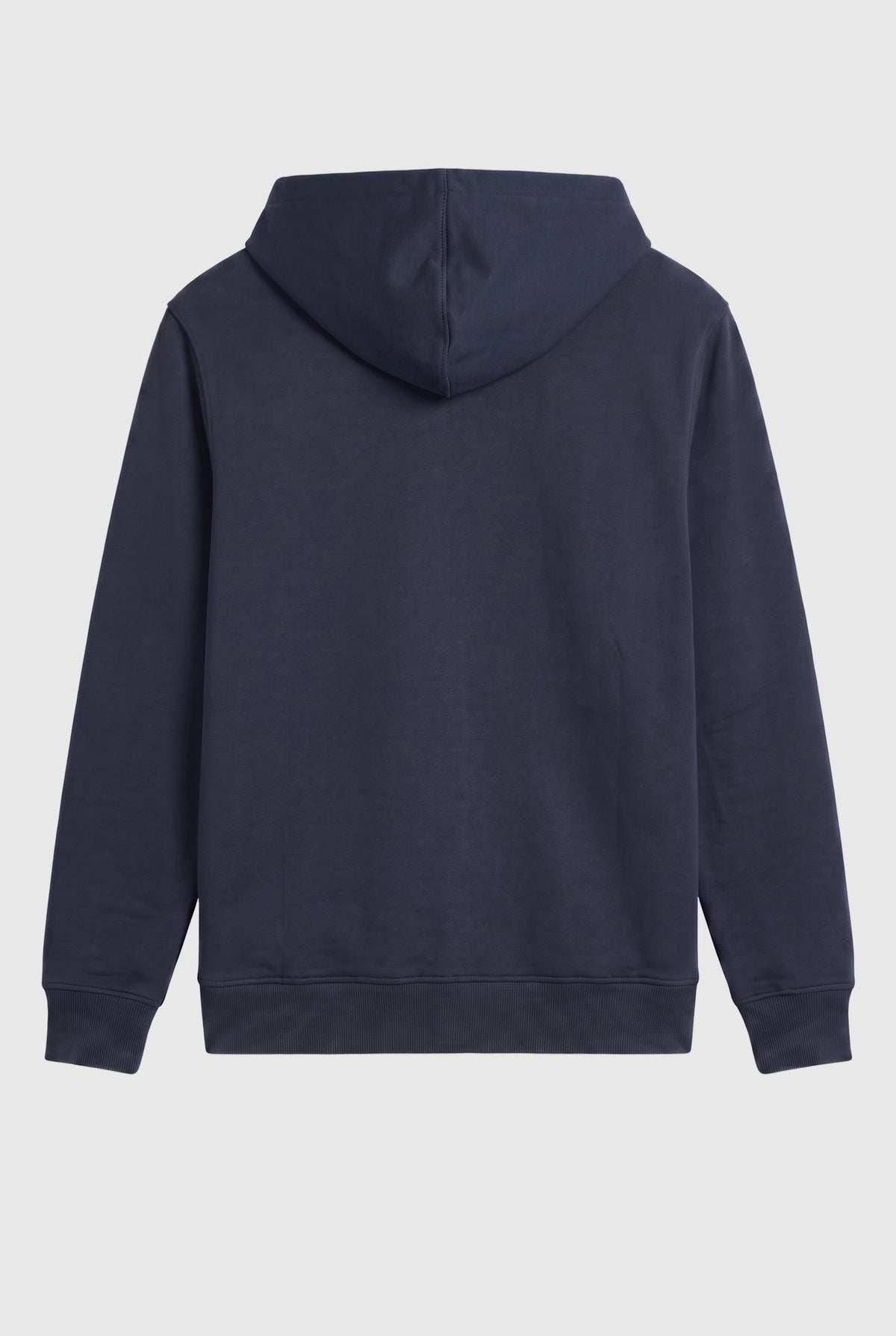 Essential Rubber Print Zipper Hoodie Navy