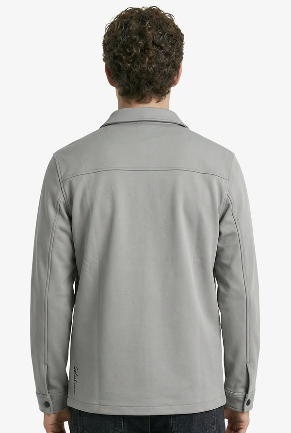 Shift Zipper Overshirt Grey