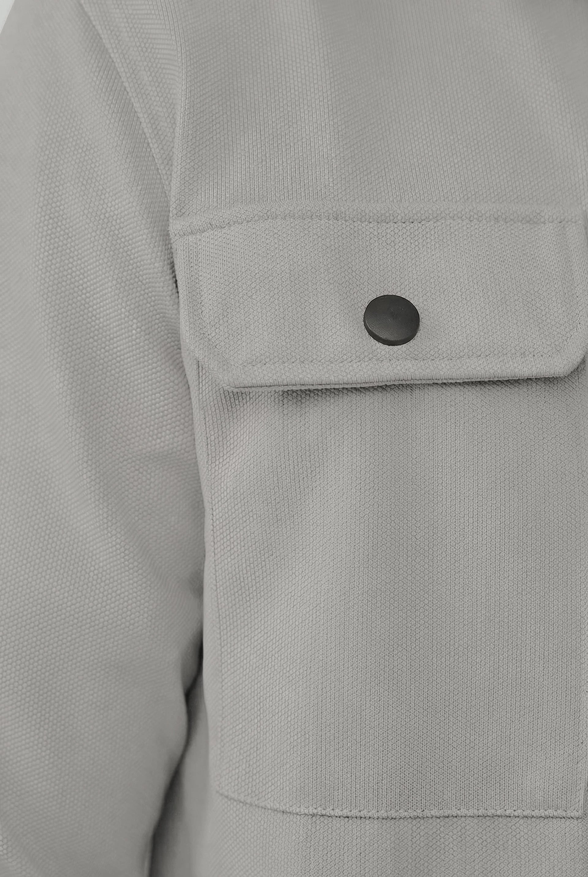 Shift Zipper Overshirt Grey