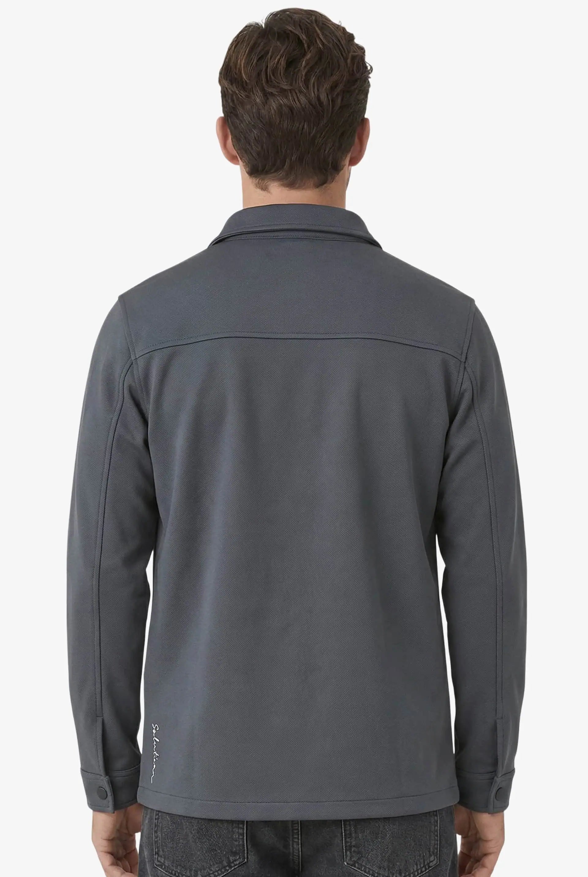 Shift Zipper Overshirt Antraciet