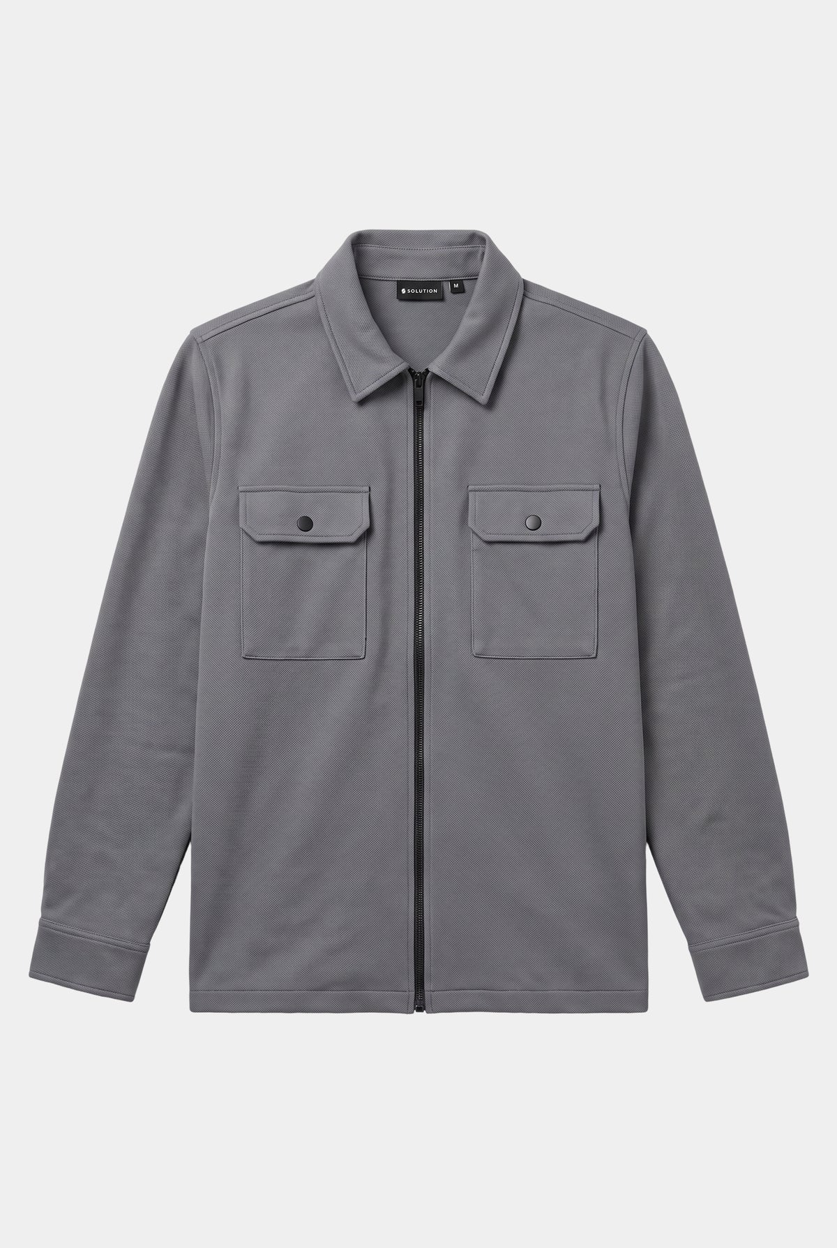 Shift Zipper Overshirt Antraciet