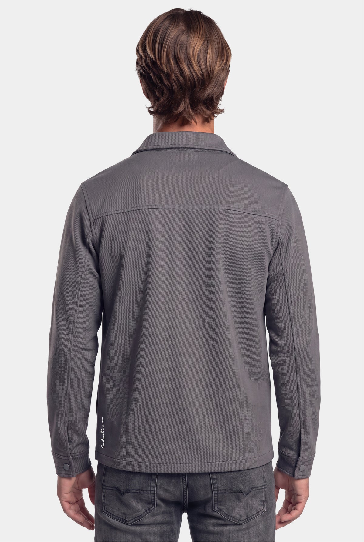 Shift Zipper Overshirt Antraciet
