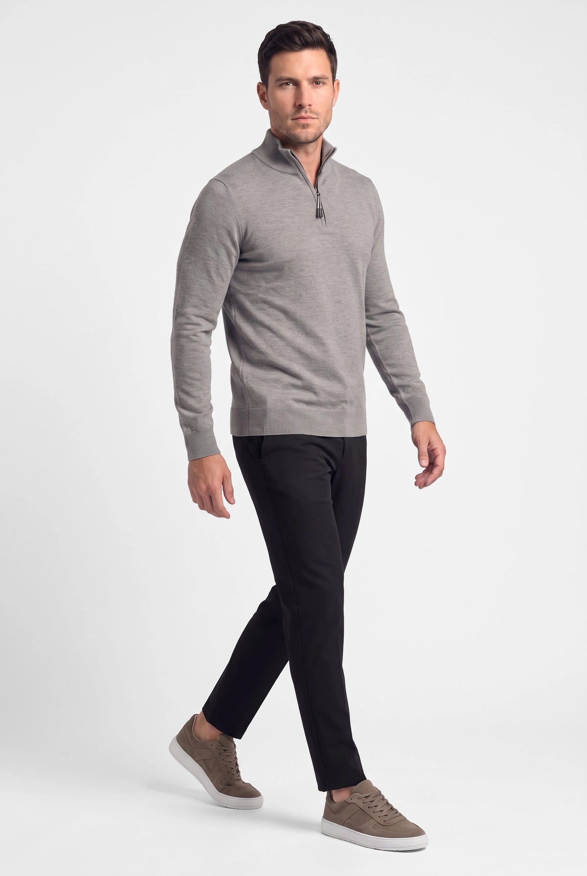 Zipper pullover Simon Antra Melange