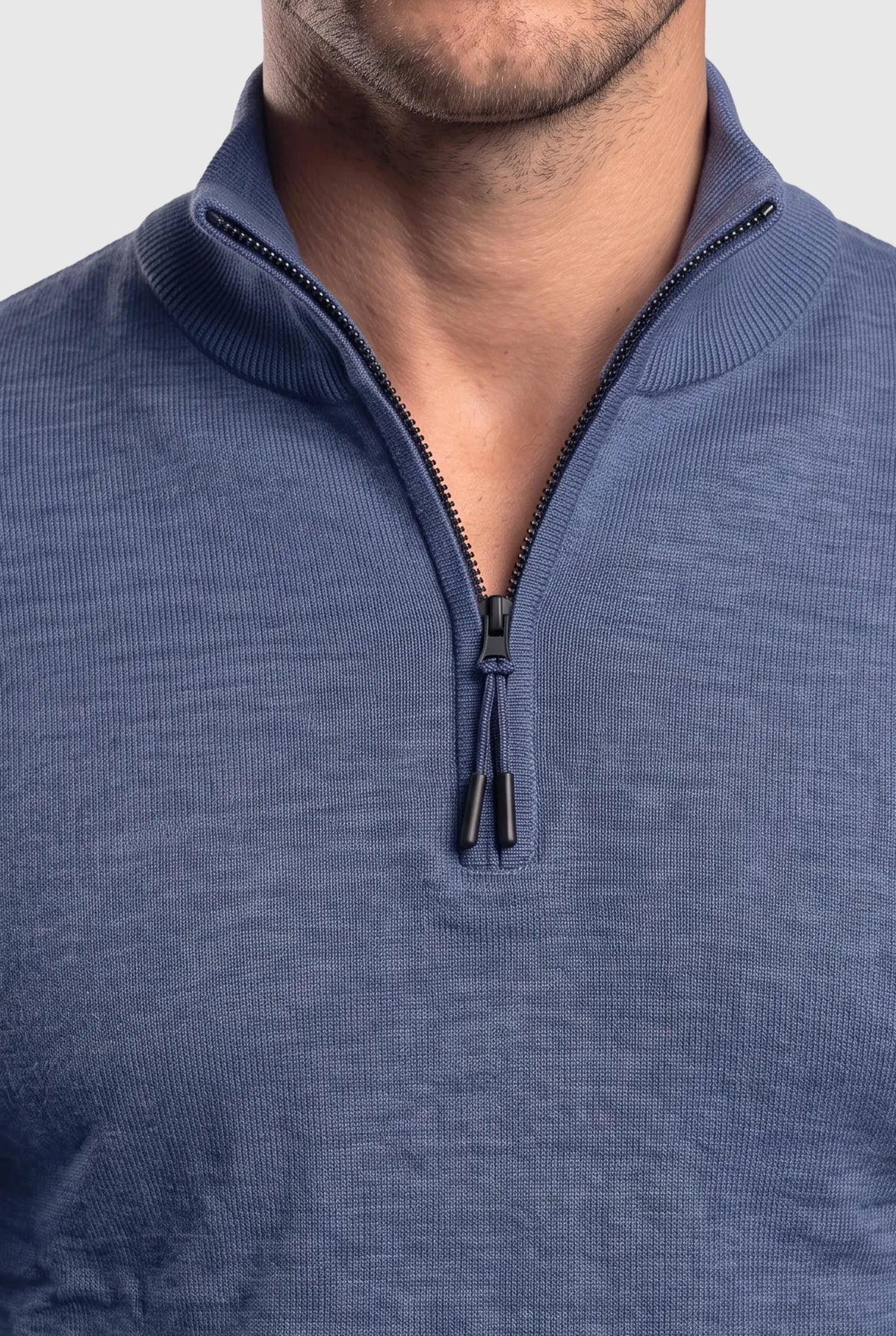 Zipper pullover Simon Indigo Blue