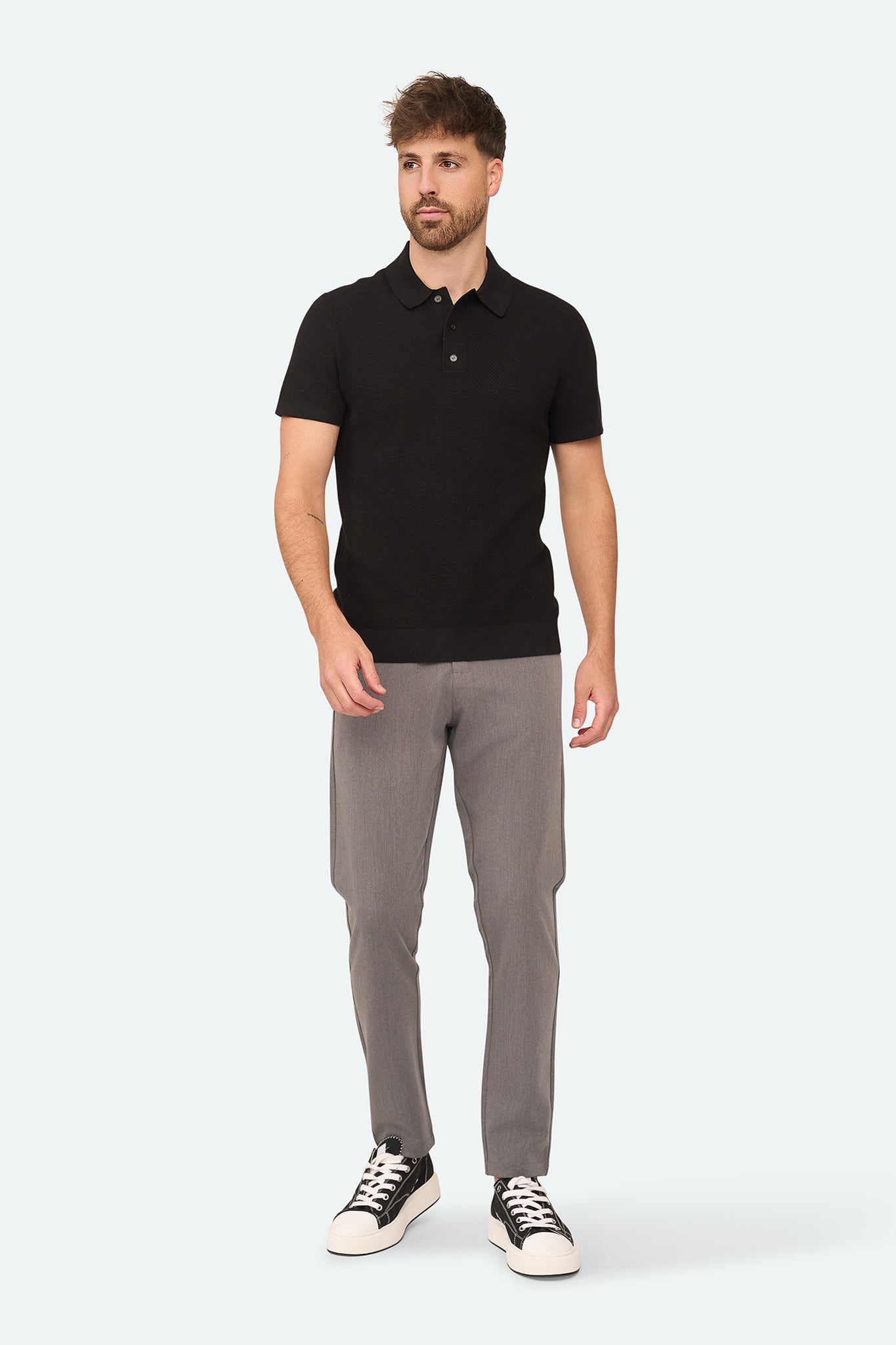 Waffle Polo Zenith Black