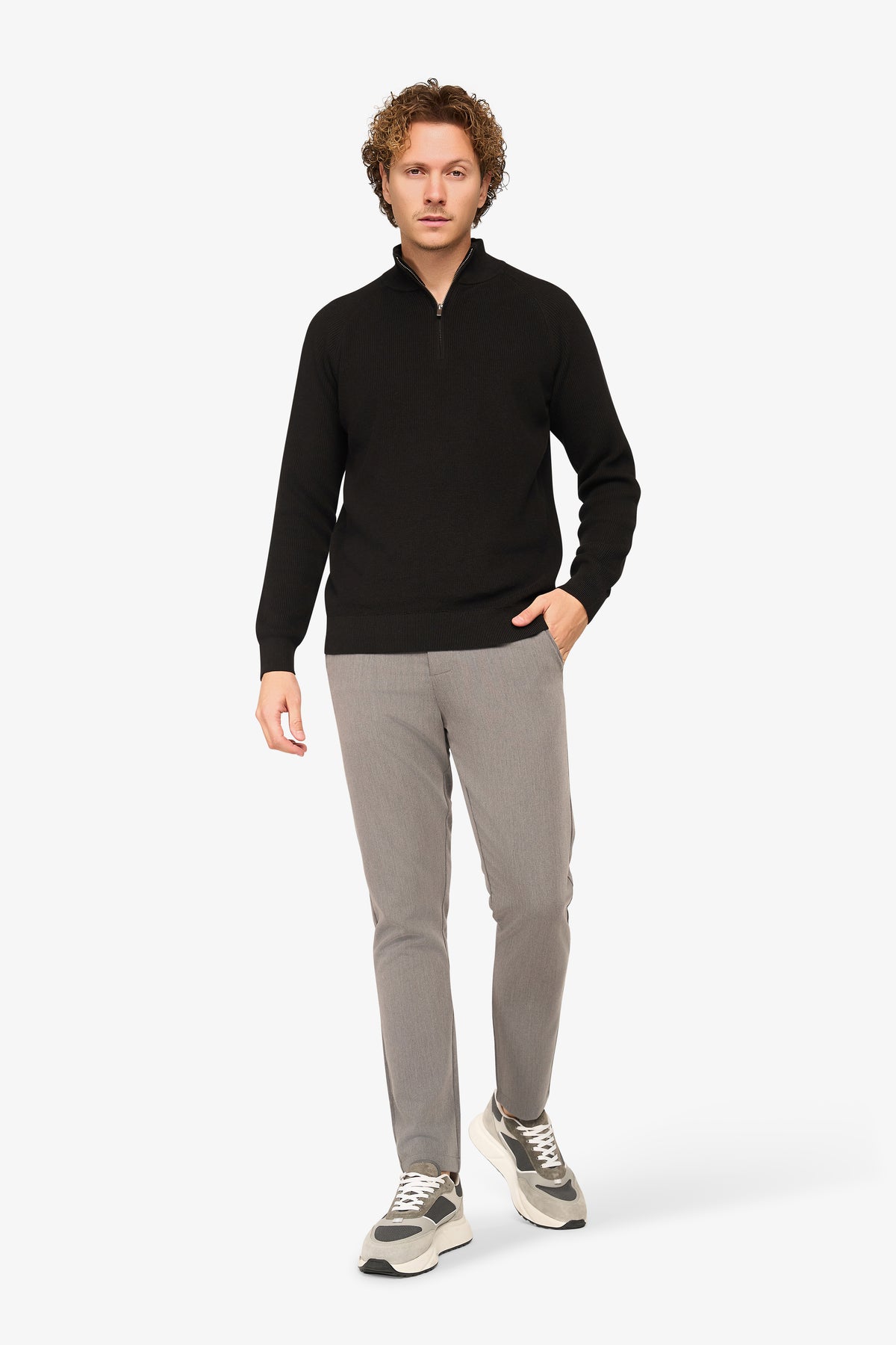 Vantage Zipper Pullover Black
