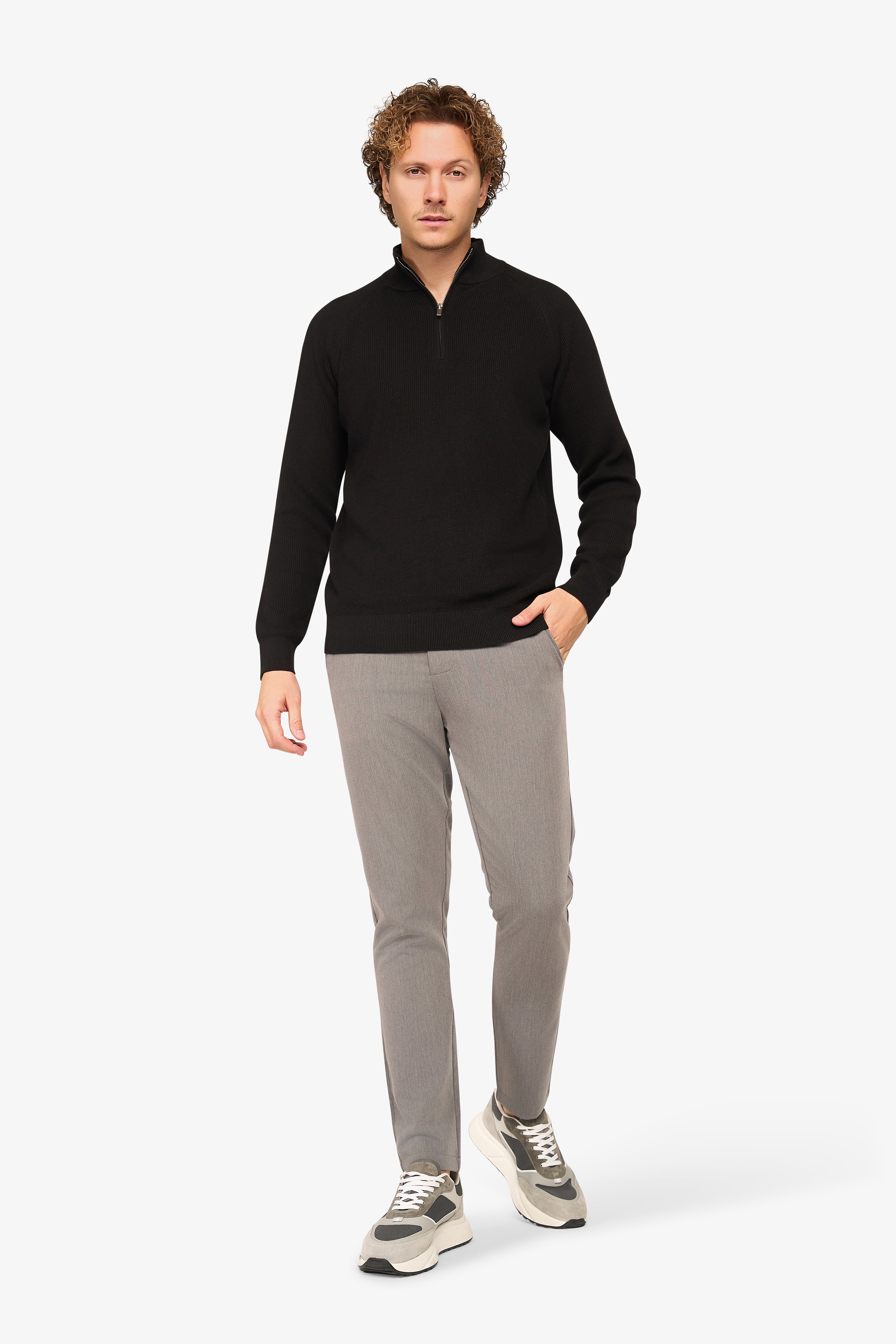 Vantage Zipper Pullover Black