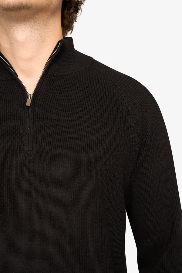 Vantage Zipper Pullover Black