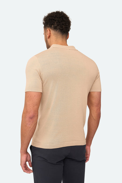 Polo Zipper Taupe