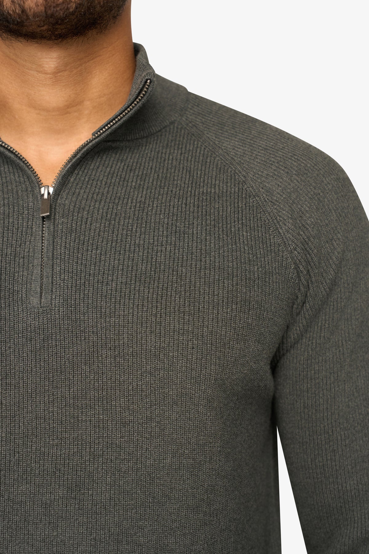 Vantage Zipper Pullover Antraciet