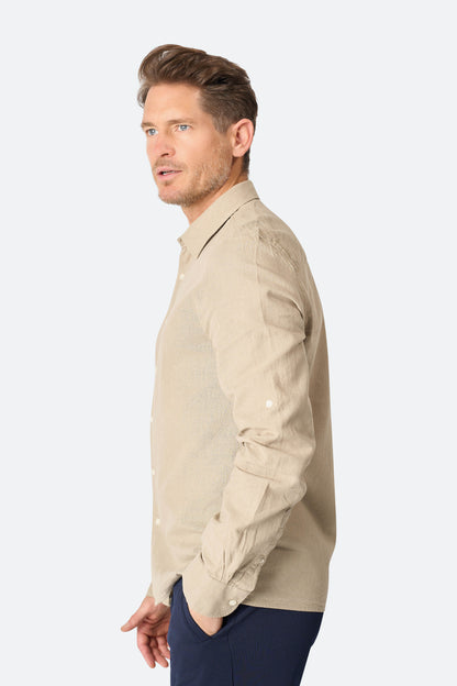 Linnen shirt Lean Taupe