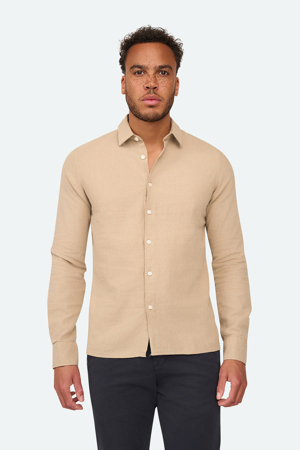 Linnen shirt Lean Taupe