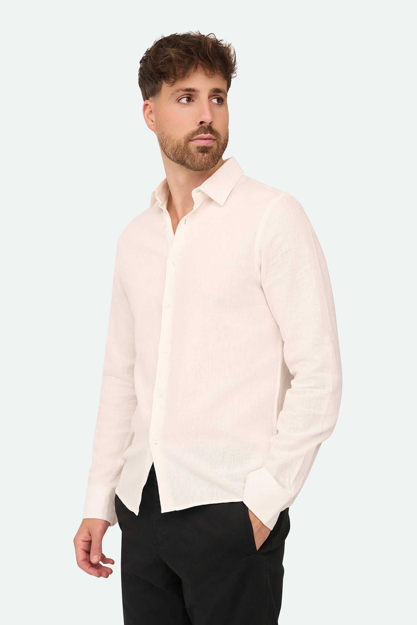 Linnen shirt Lean White