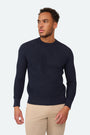 Skyline Waffle Pullover Dark Navy