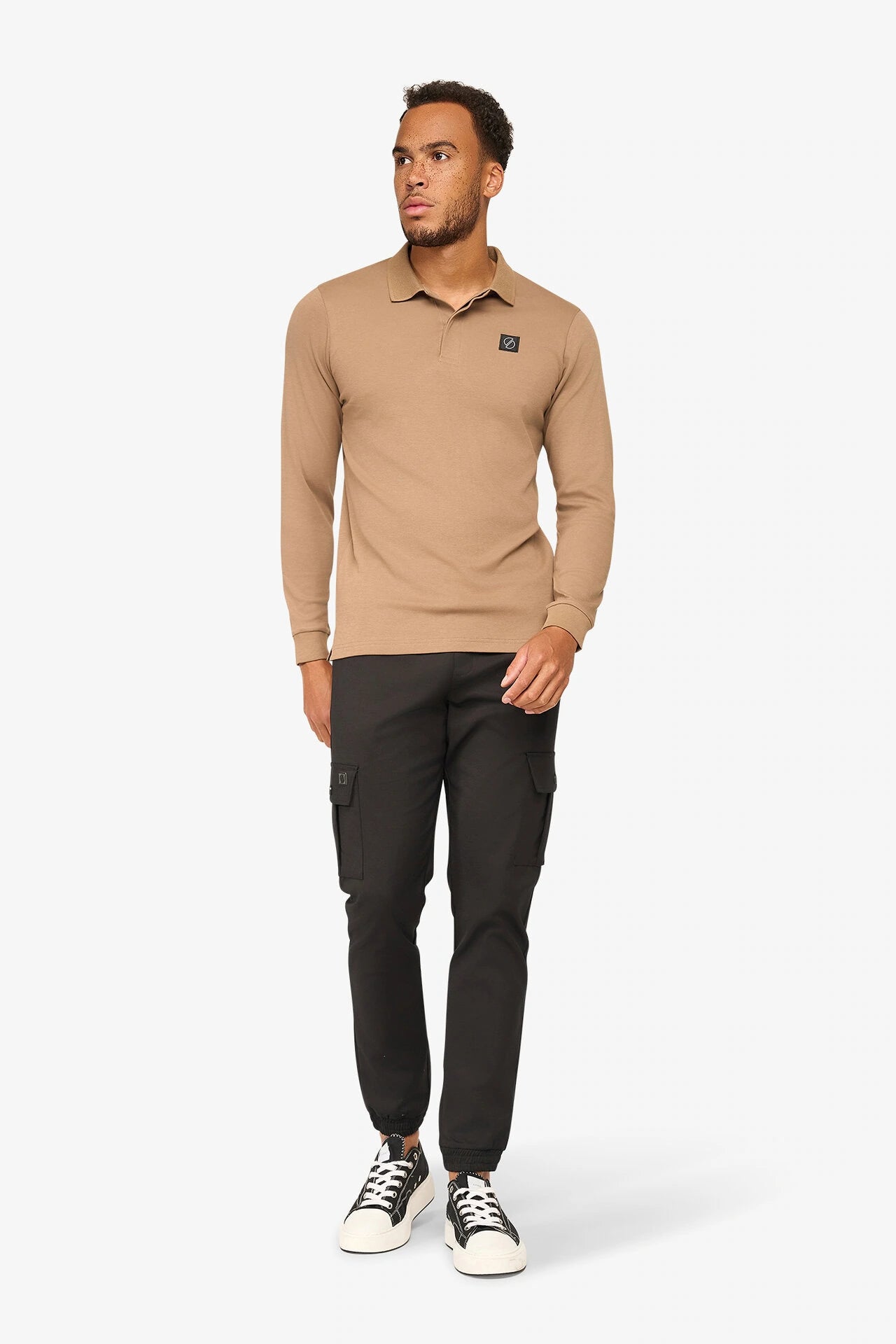 Uptown Longsleeve Polo Mocca