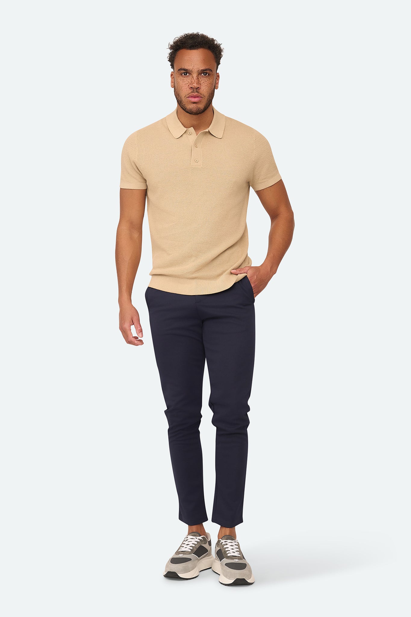 Waffle Polo Zenith Beige