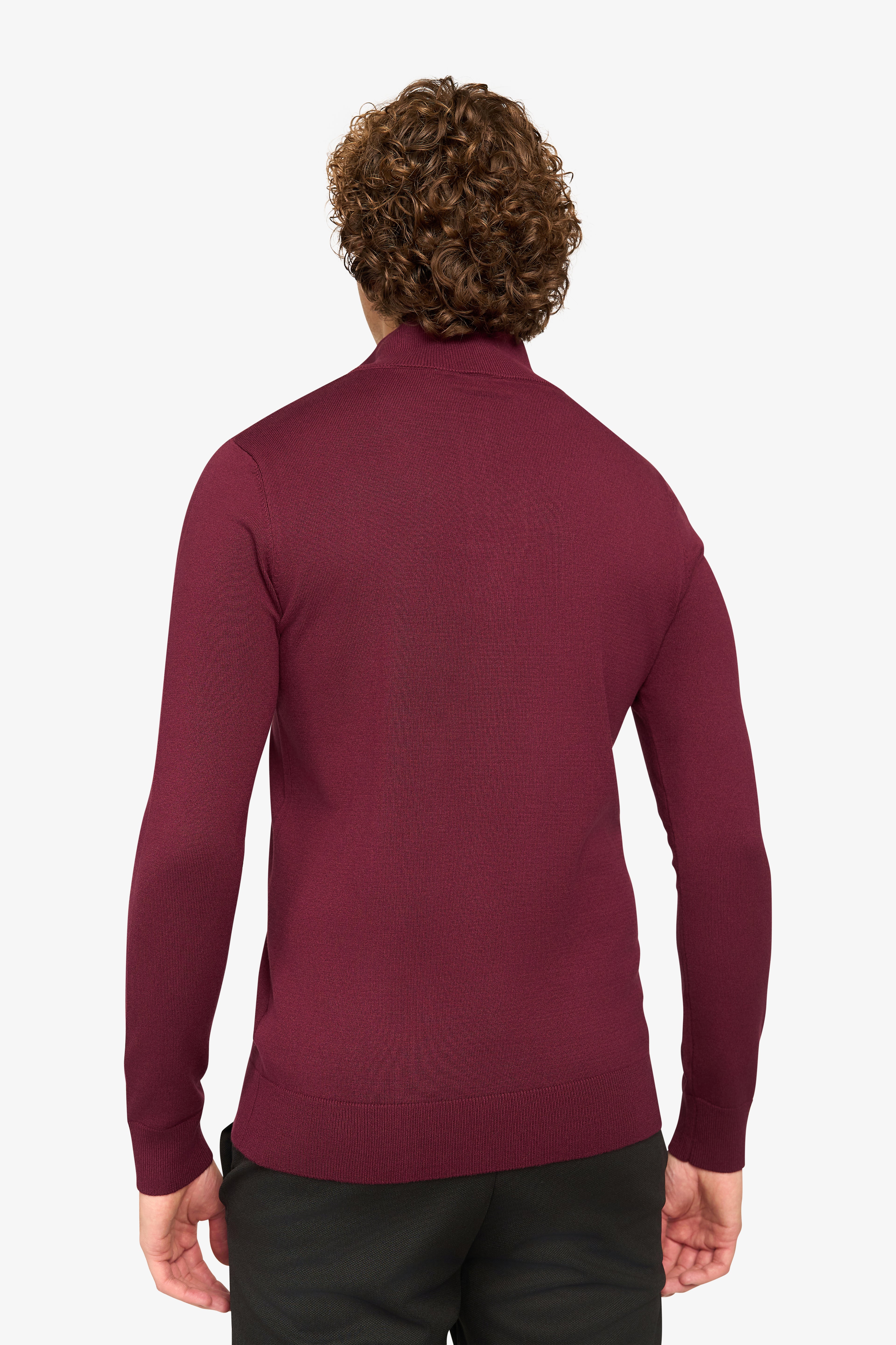 Zipper pullover Simon Bordeaux