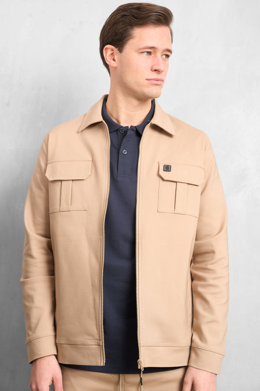 Overshirt Jacket Beige