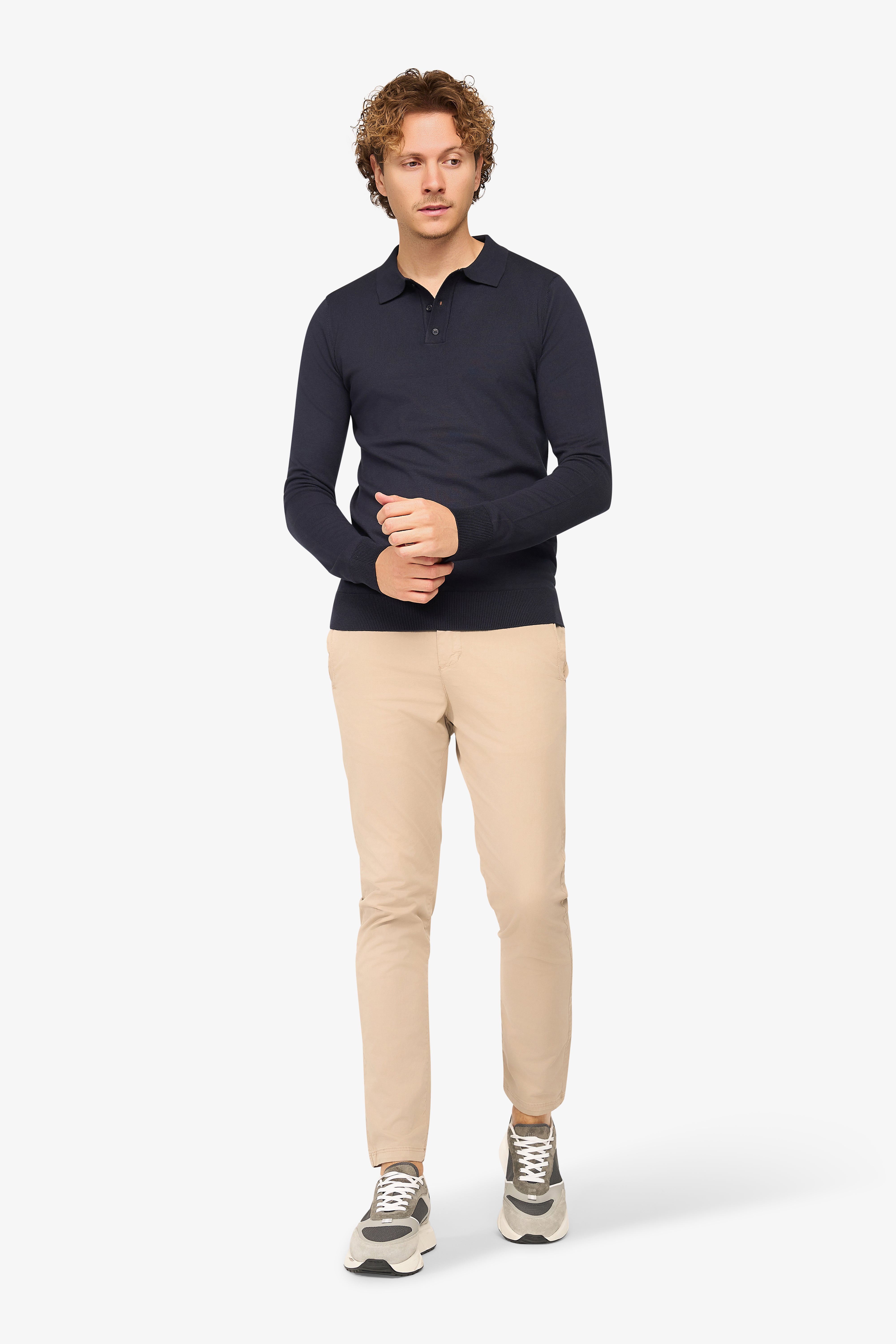 Long Sleeve Polo Ralf Dark Navy