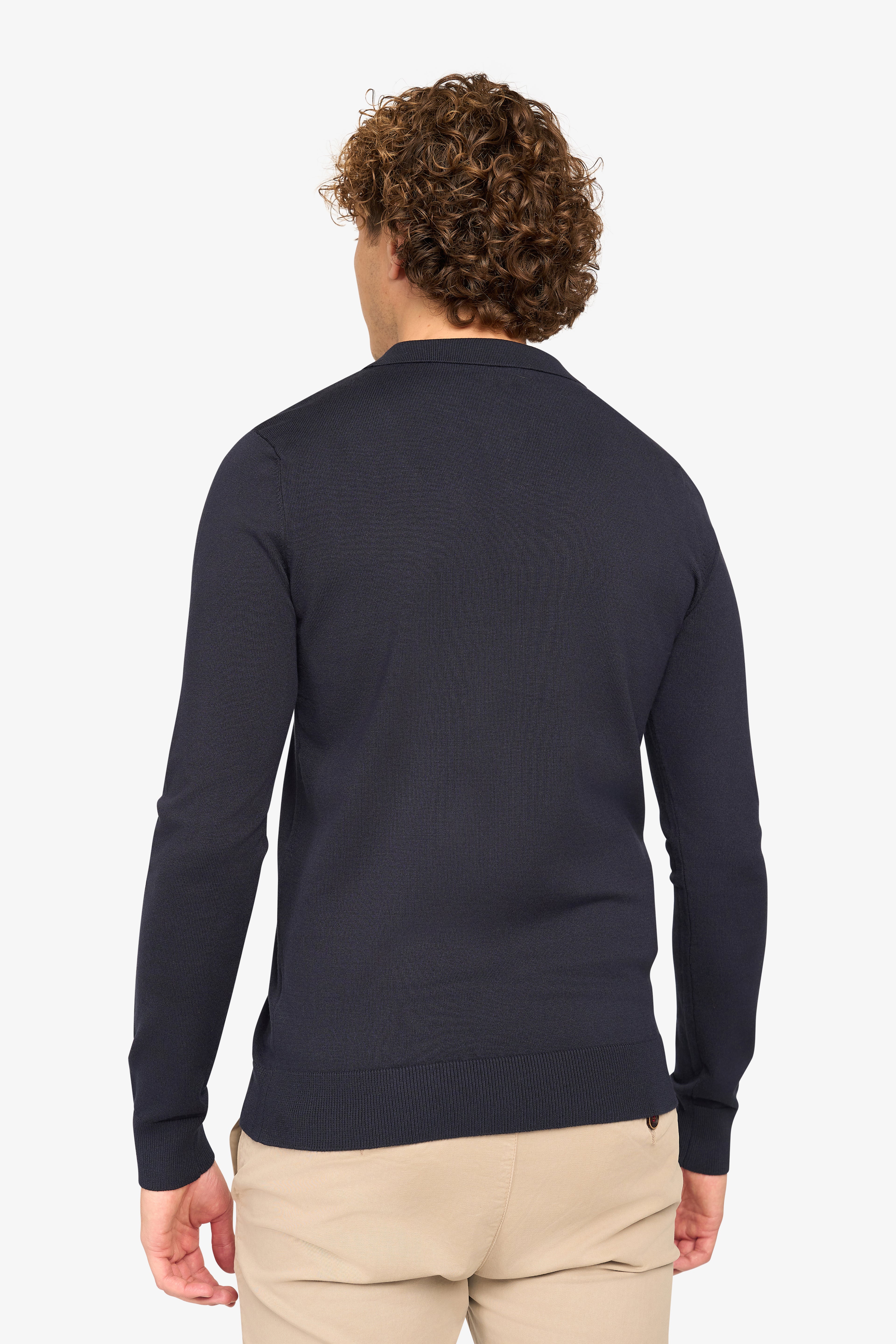 Long Sleeve Polo Ralf Dark Navy