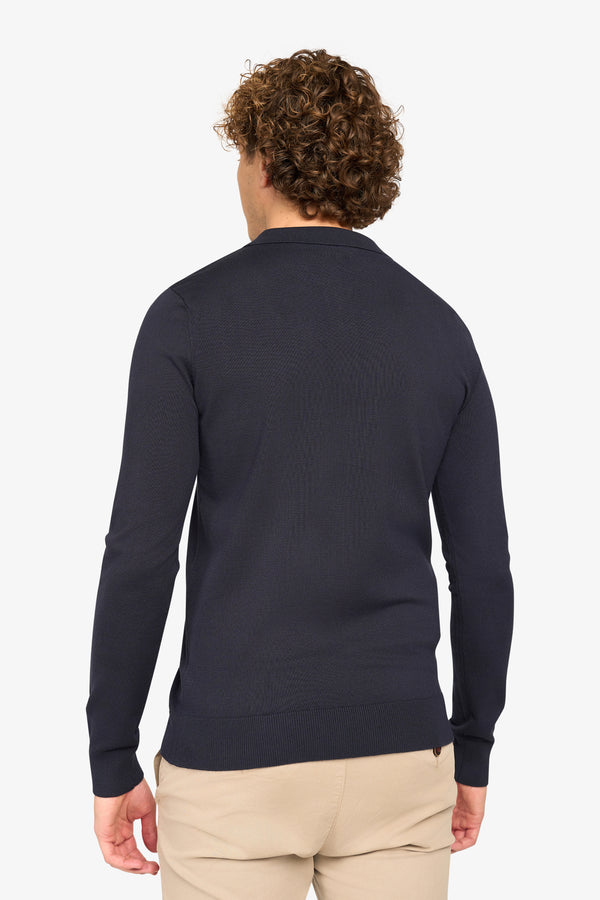 Long Sleeve Polo Ralf Dark Navy